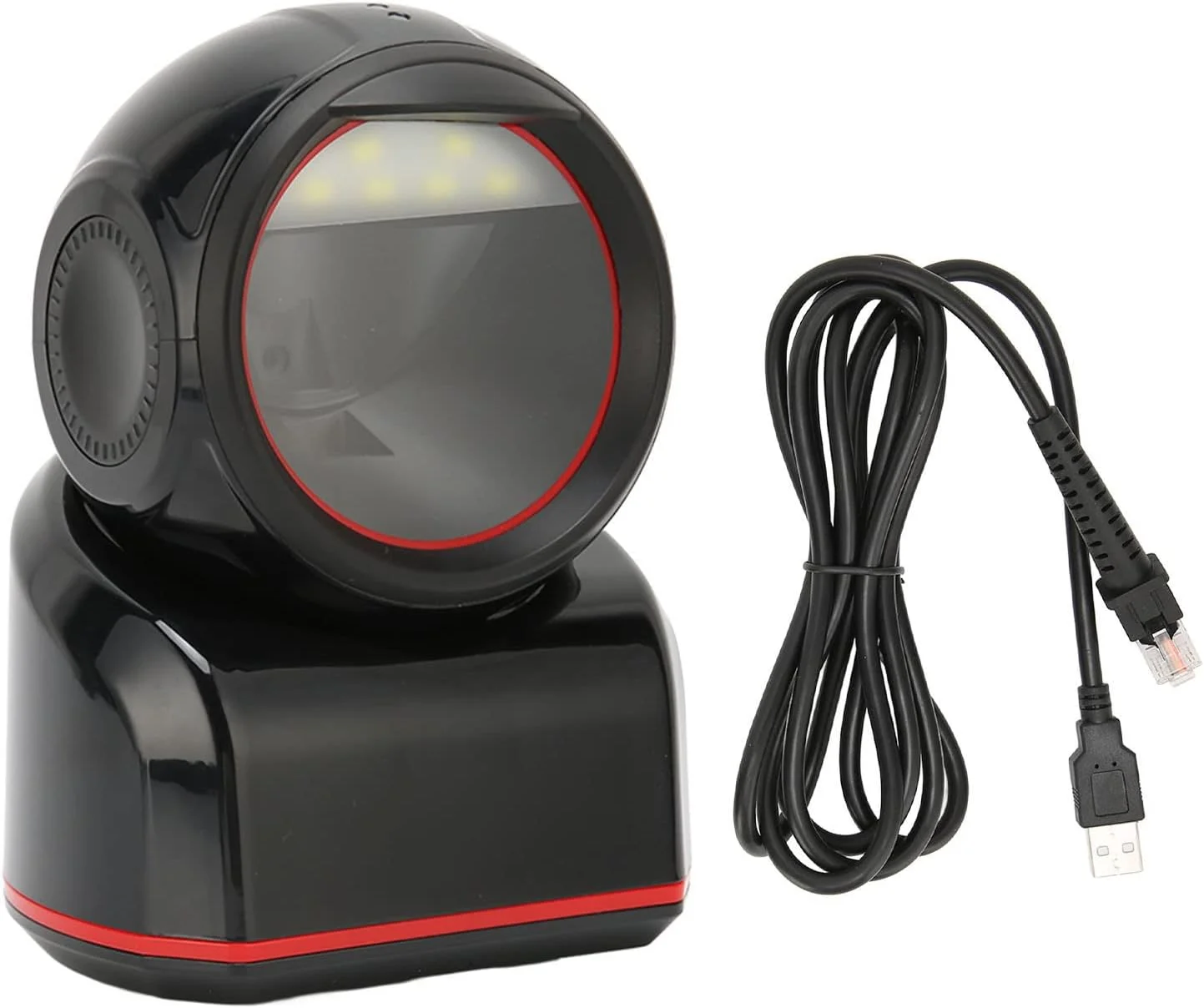 اسکنر بارکد Elprico، اسکنر بارکد 1D-2D USB تشخیص همه جهته 617 NM LED، بارکد خوان رومیزی QR برای صفحه نمایش تلفن و کامپیوتر (مشکی) اسکنر بارکد Elprico، اسکنر بارکد 1D-2D USB تشخیص همه جهته 617 NM LED، بارکد خوان رومیزی QR برای صفحه نمایش تلفن و کامپیوتر (مشکی)