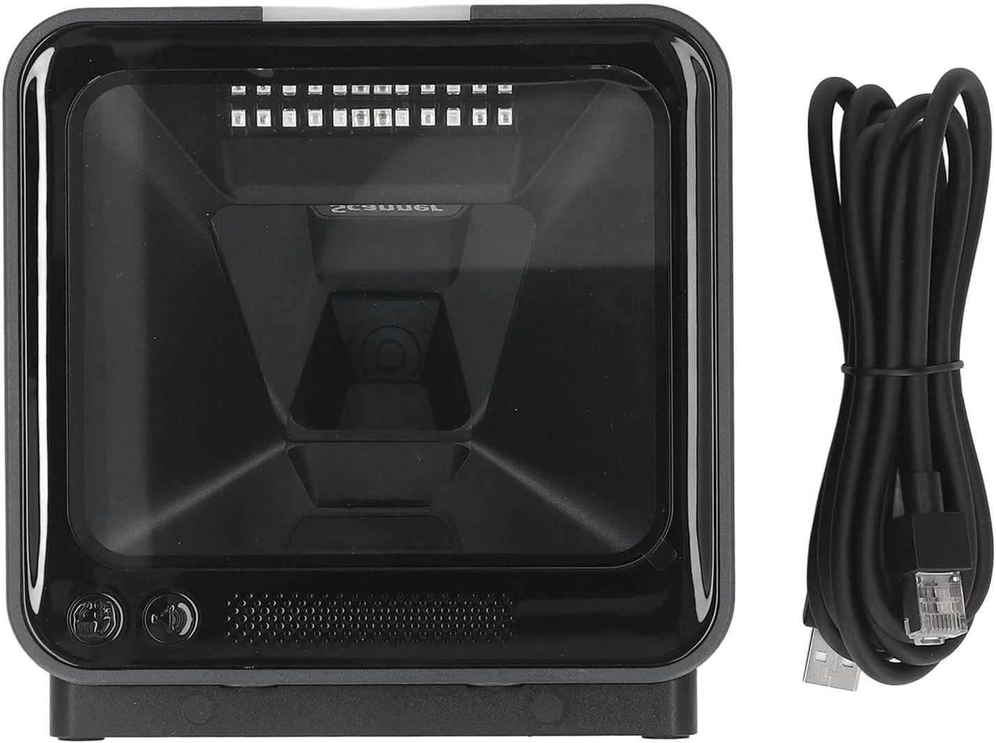 اسکنر بارکد رومیزی Gearwell، بارکد خوان 1D 2D، اسکنر USB Plug and Play، حسگر مادون قرمز همه جهته، تشخیص دقیق بارکد، مناسب برای سوپرمارکت و خرده فروشی