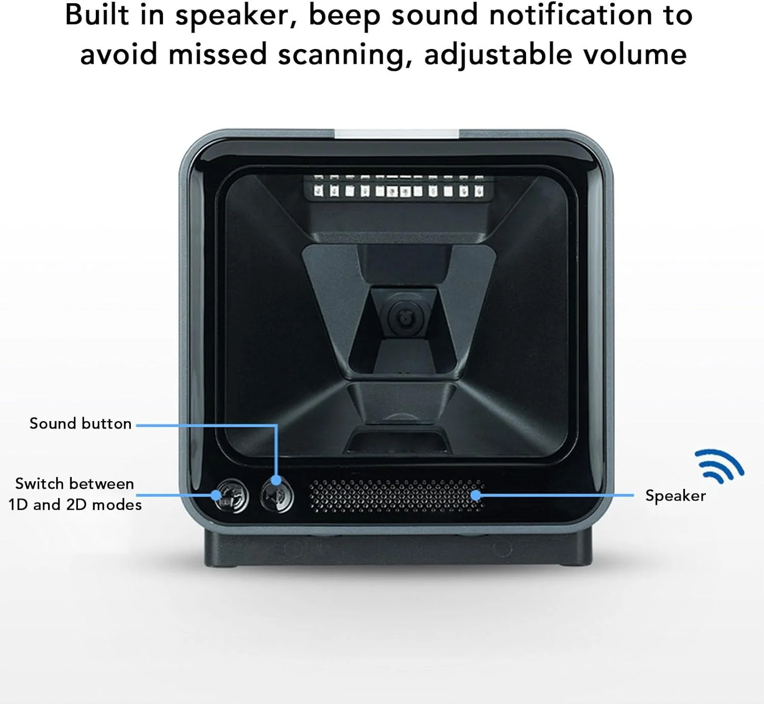 اسکنر بارکد رومیزی Gearwell، بارکد خوان 1D 2D، اسکنر USB Plug and Play، حسگر مادون قرمز همه جهته، تشخیص دقیق بارکد، مناسب برای سوپرمارکت و خرده فروشی اسکنر بارکد رومیزی Gearwell، بارکد خوان 1D 2D، اسکنر USB Plug and Play، حسگر مادون قرمز همه جهته، تشخیص دقیق بارکد، مناسب برای سوپرمارکت و خرده فروشی
