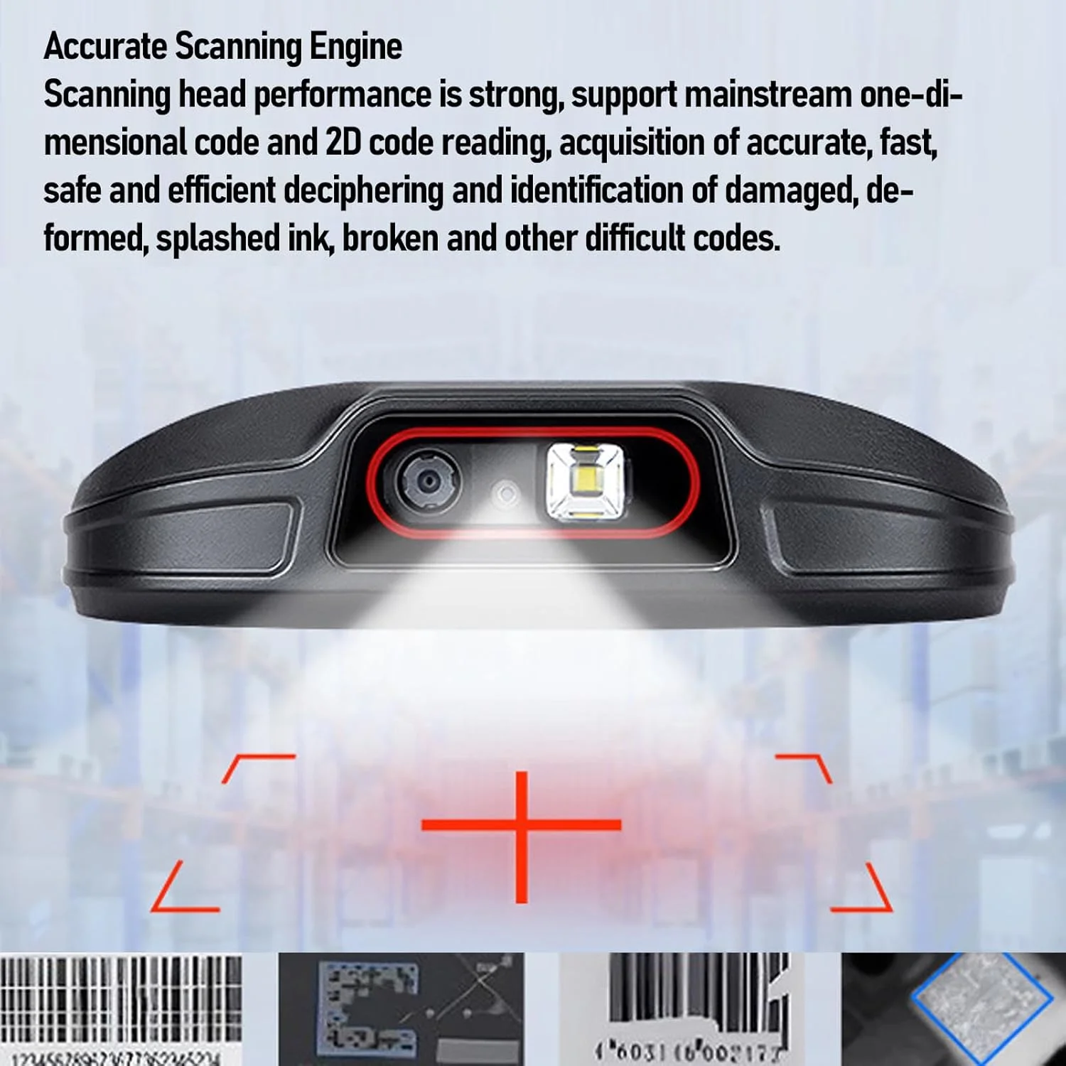 بارکد خوان Cryfokt، دوربین جلو 8 مگاپیکسل، دوربین عقب 13 مگاپیکسل - WLAN 6 - اتصال 6.5 اینچی صفحه نمایش اسکنر بارکد دستی چند منظوره برای مدیریت انبار