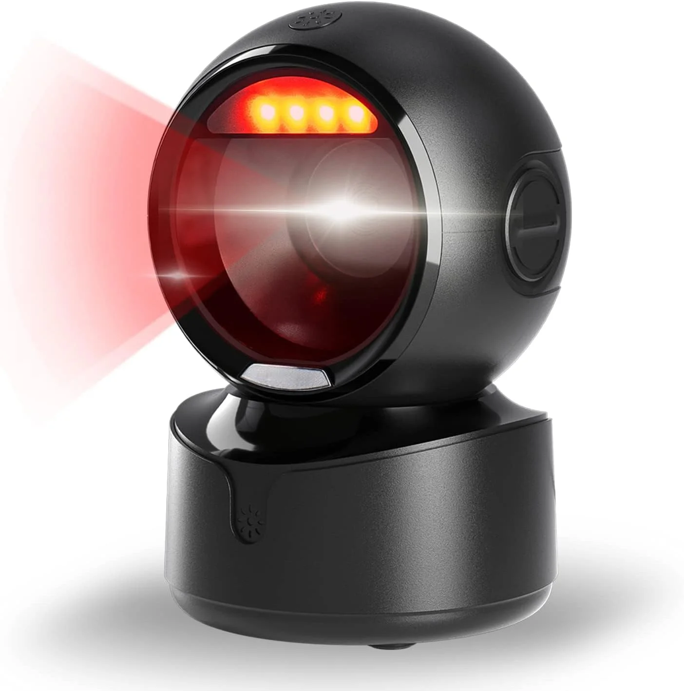 اسکنر بارکد رومیزی چند جهته بدون نیاز به دست NALACAL، بارکد خوان سیمی USB 1D 2D QR با حسگر تصویر، ایده آل برای سیستم های POS در انبار، سوپرمارکت، فروشگاه خرده فروشی و کتابفروشی