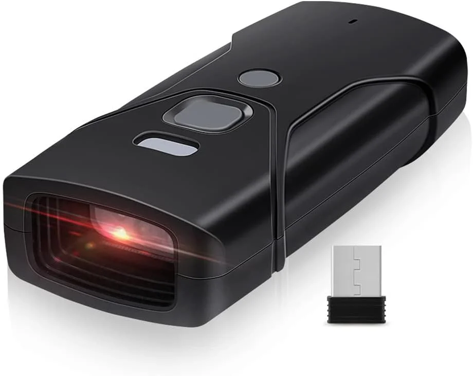 اسکنر بارکد دستی قابل حمل موریلیان، اتصال سه حالته سیمی + 2.4G + BT، پشتیبانی از اسکن سریع بارکد یک بعدی/کد QR