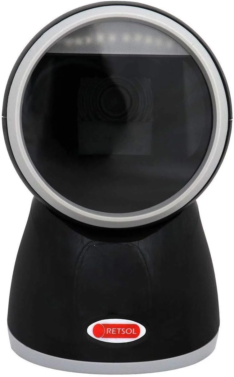 اسکنر بارکد سیمی رتسول PD-3000 USB 1D 2D QR کد، اسکنر همه جهته رومیزی ثابت