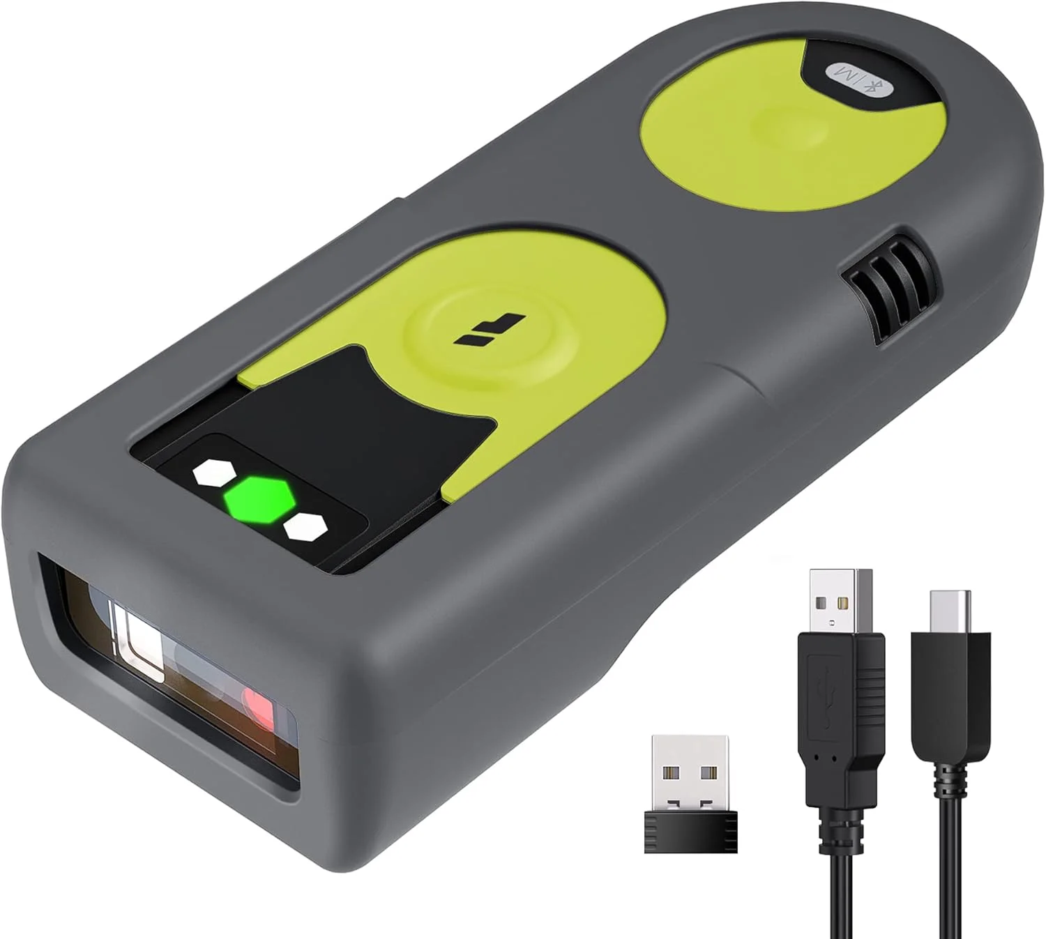 اسکنر بارکد دوبعدی بلوتوثی Inateck با آداپتور USB 2.4 گیگاهرتز، اسکن صفحه نمایش، کلیدهای میانبر اختصاصی، مدل BCST-42