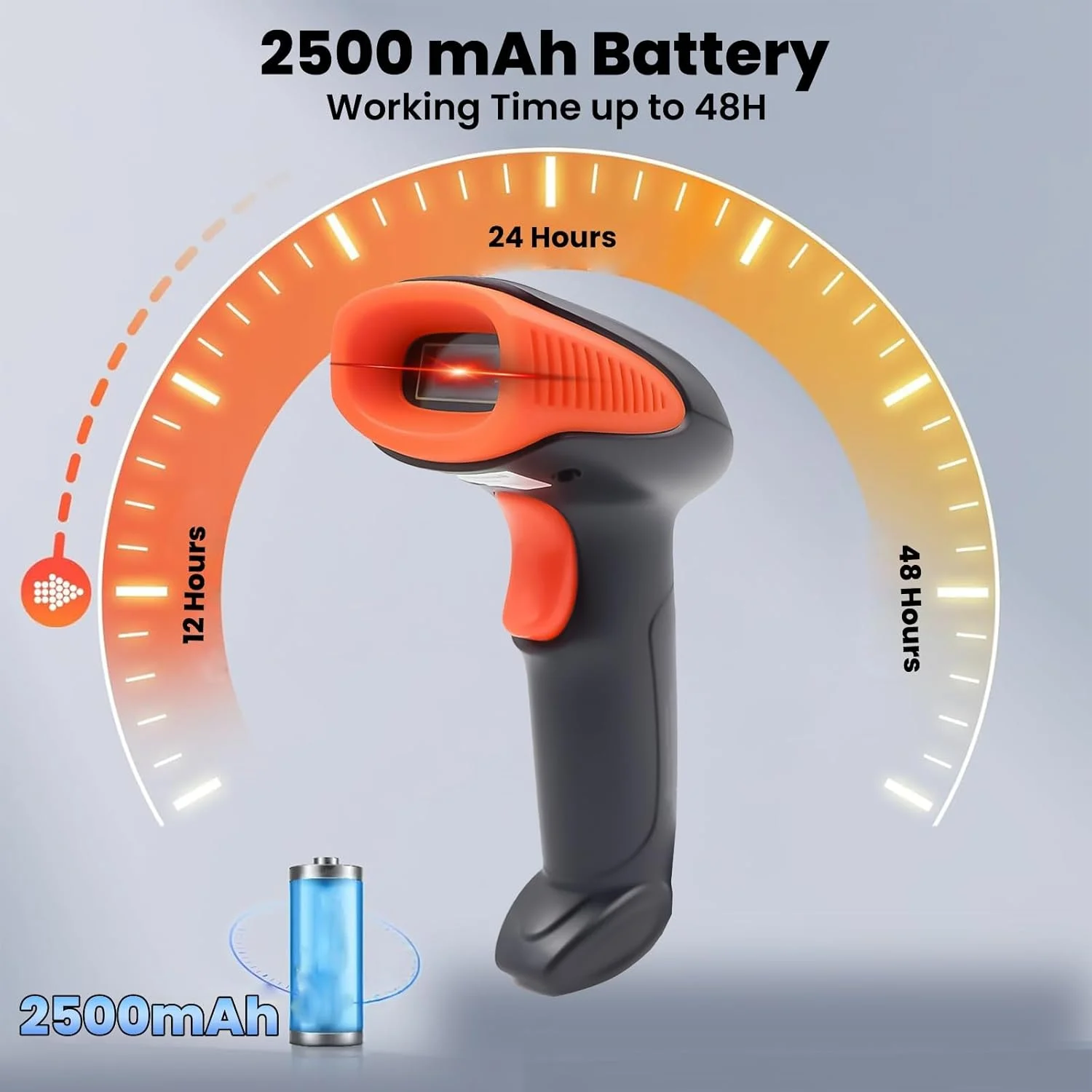 اسکنر بلوتوثی همه کاره بی سیم POSIFLOW PSF-2600 1D 2D مناسب برای اسکن سریع و آسان بارکدهای معمولی یا آسیب دیده