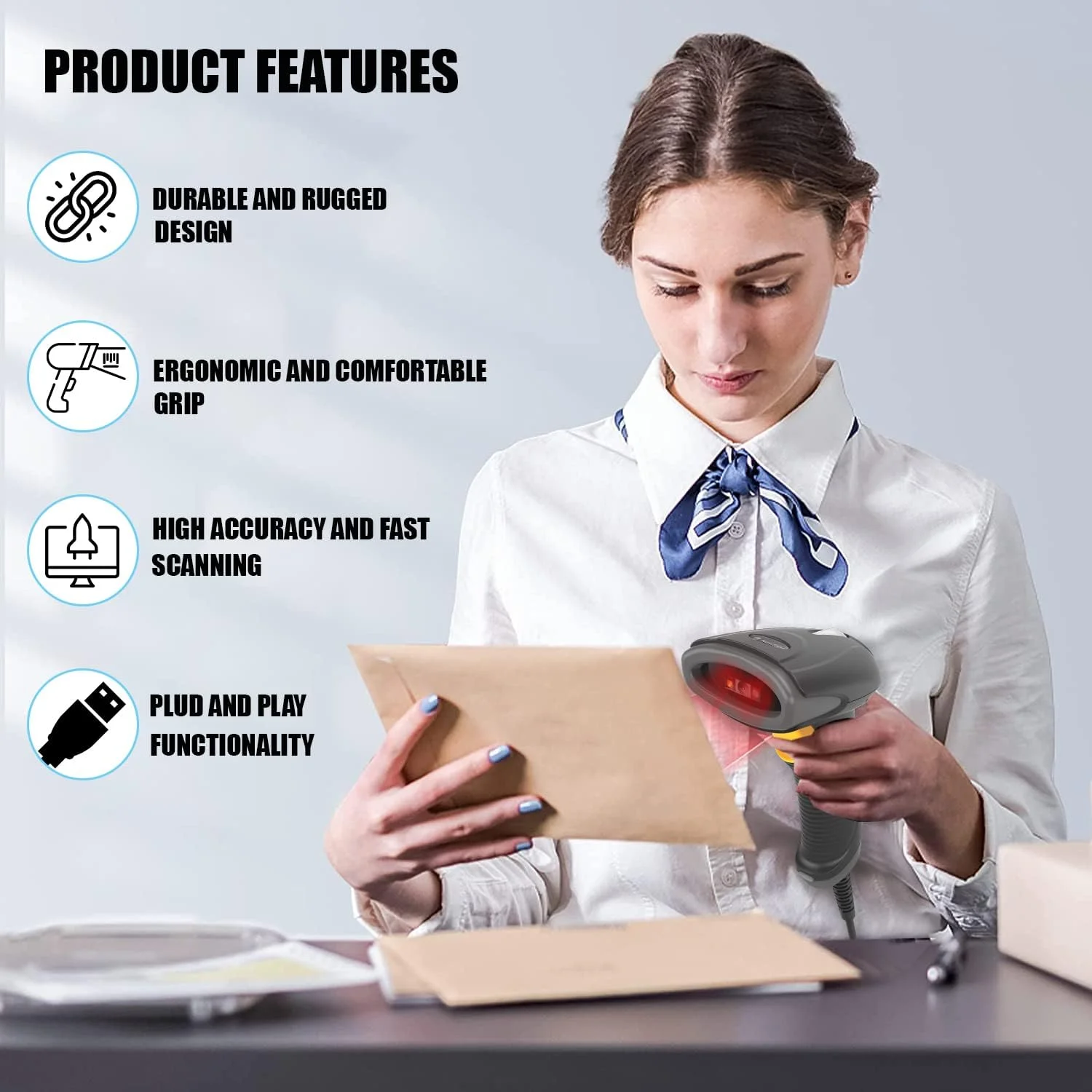 اسکنر دستی نیولند HR2081، بارکد خوان 1D و 2D، USB، سبک وزن، ضد آب با استاندارد IP42، قابل حمل برای پرداخت موبایلی و سوپرمارکت اسکنر دستی نیولند HR2081، بارکد خوان 1D و 2D، USB، سبک وزن، ضد آب با استاندارد IP42، قابل حمل برای پرداخت موبایلی و سوپرمارکت