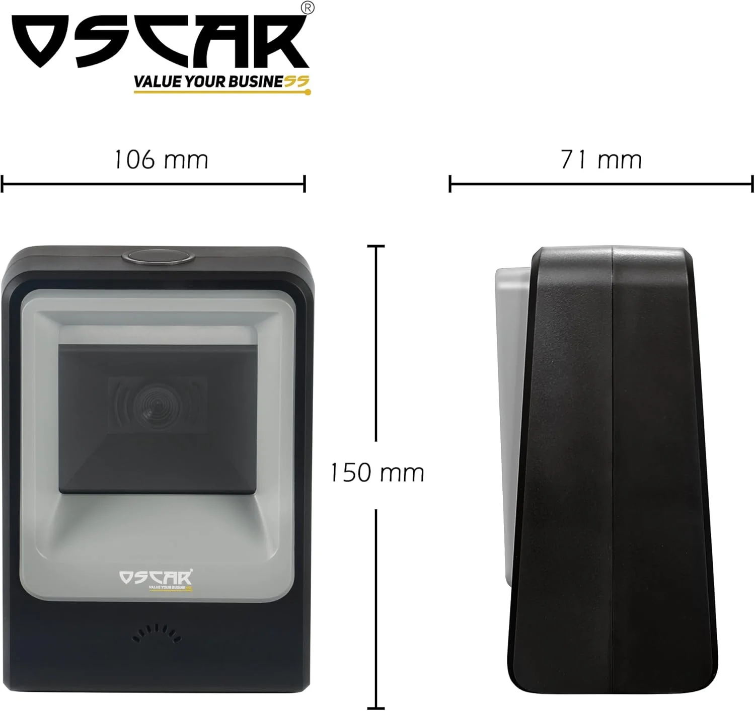 اسکنر بارکد OSCAR UniBar CoreLite، دو بعدی QR 1D، اتوماتیک، مگاپیکسلی بدون دست، چند جهته رومیزی، USB + Virtual COM، سیمی، اسکن کد QR از موبایل، سرعت فوق العاده بالا (مشکی) اسکنر بارکد OSCAR UniBar CoreLite، دو بعدی QR 1D، اتوماتیک، مگاپیکسلی بدون دست، چند جهته رومیزی، USB + Virtual COM، سیمی، اسکن کد QR از موبایل، سرعت فوق العاده بالا (مشکی)