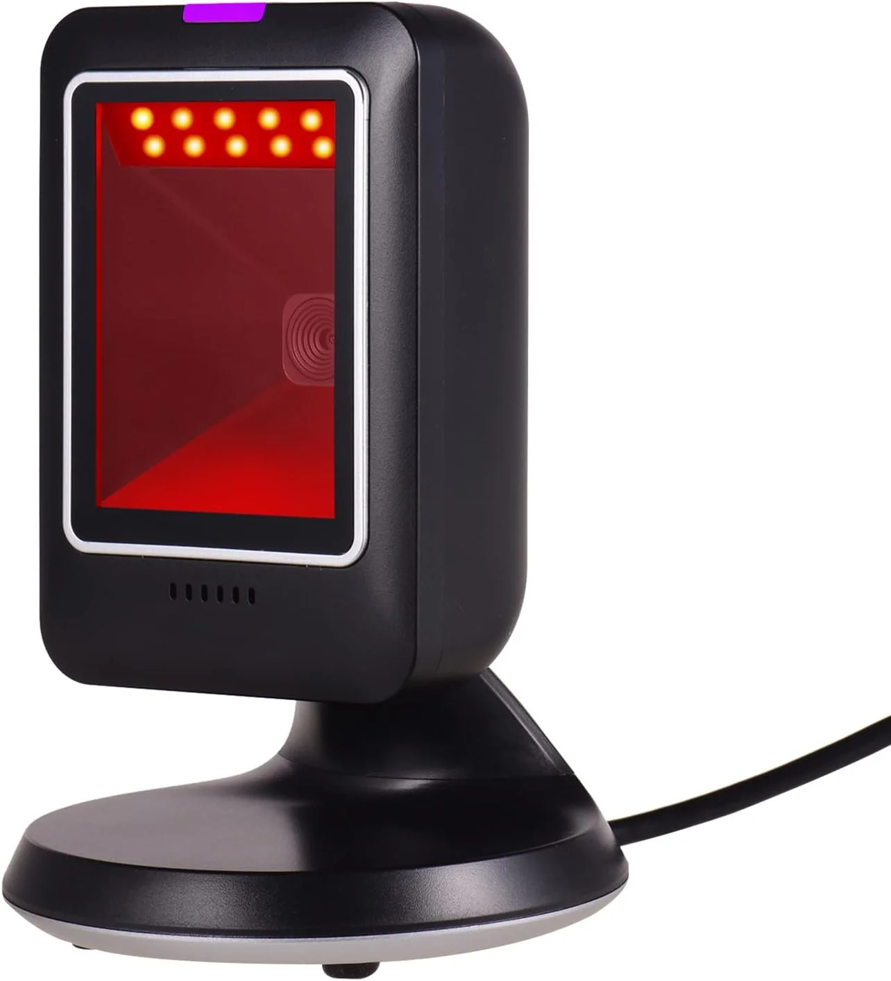 اسکنر بارکد چند جهته Eacam 1D/2D/QR، بارکد خوان USB سیمی، اسکنر بارکد رومیزی قابل حمل تصویر CMOS بدون دست برای سوپرمارکت، کتابفروشی، خرده فروشی، بیمارستان