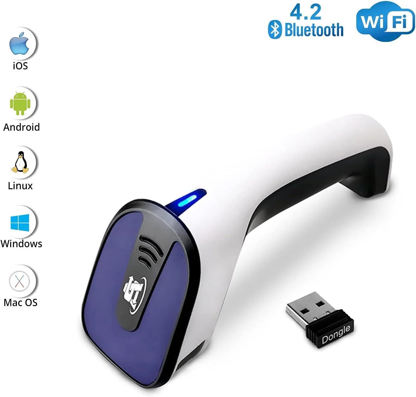 بارکد خوان بلوتوثی بی سیم NALACAL، بارکد خوان 3 در 1 بی سیم QR کد، اسکنر مدیریت موجودی، اسکنر دو بعدی قابل شارژ برای مدیریت موجودی - بارکد خوان/QR کد خوان USB بارکد خوان بلوتوثی بی سیم NALACAL، بارکد خوان 3 در 1 بی سیم QR کد، اسکنر مدیریت موجودی، اسکنر دو بعدی قابل شارژ برای مدیریت موجودی - بارکد خوان/QR کد خوان USB