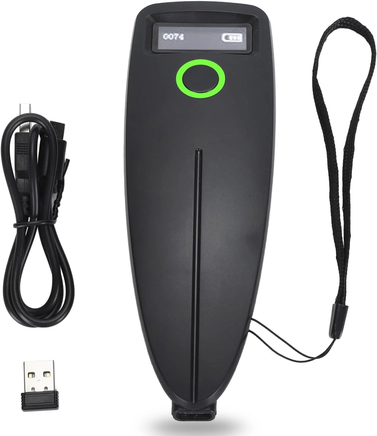 بارکد خوان مینی بی سیم Denash، اسکنر بارکد سبک وزن 2D 1D بلوتوث / 2.4G / اتصال سه حالته USB سیمی، اسکنر کد QR پشتیبانی از خواندن صفحه نمایش تلفن همراه