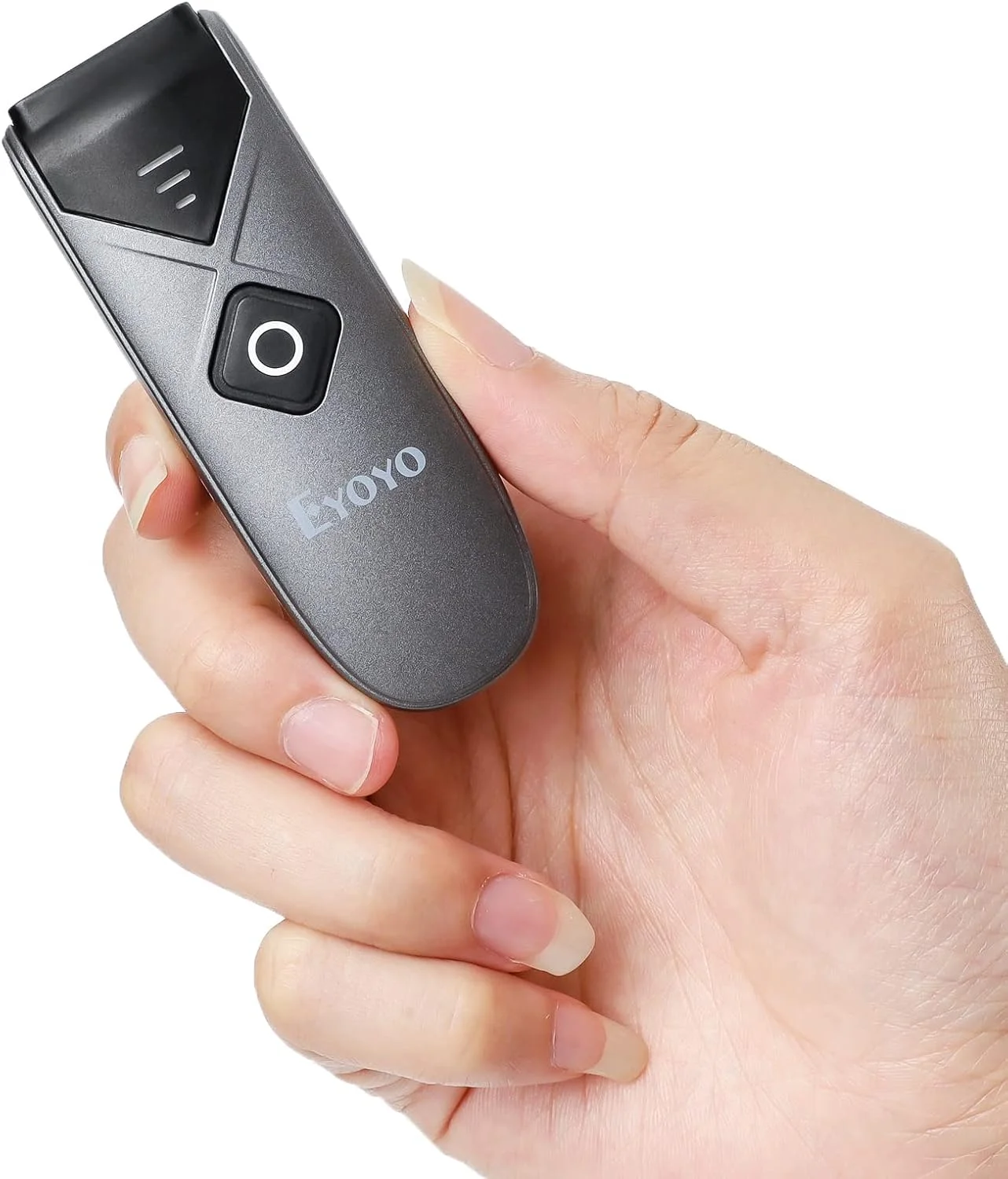 اسکنر بارکد دوبعدی و تک بعدی بلوتوثی Eyoyo، اسکنر بارکد بی‌سیم کوچک قابل حمل با اتصال بی‌سیم 2.4G/بلوتوث/USB سیمی، اسکنر کد QR سازگار با پد، تلفن، اندروید، تبلت PC