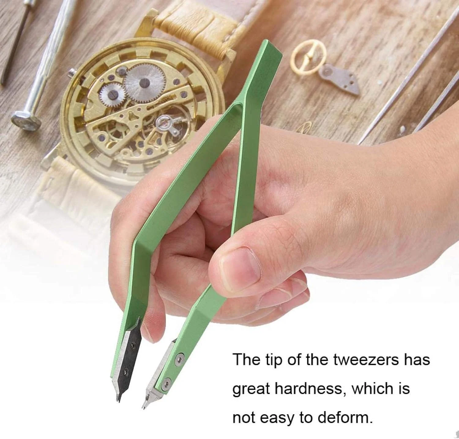 انبر فنر ساعت Yctze مدل V شکل، ابزار میله فنری فلزی ساعت، کیت ابزار انبردست میله فنری ساعت