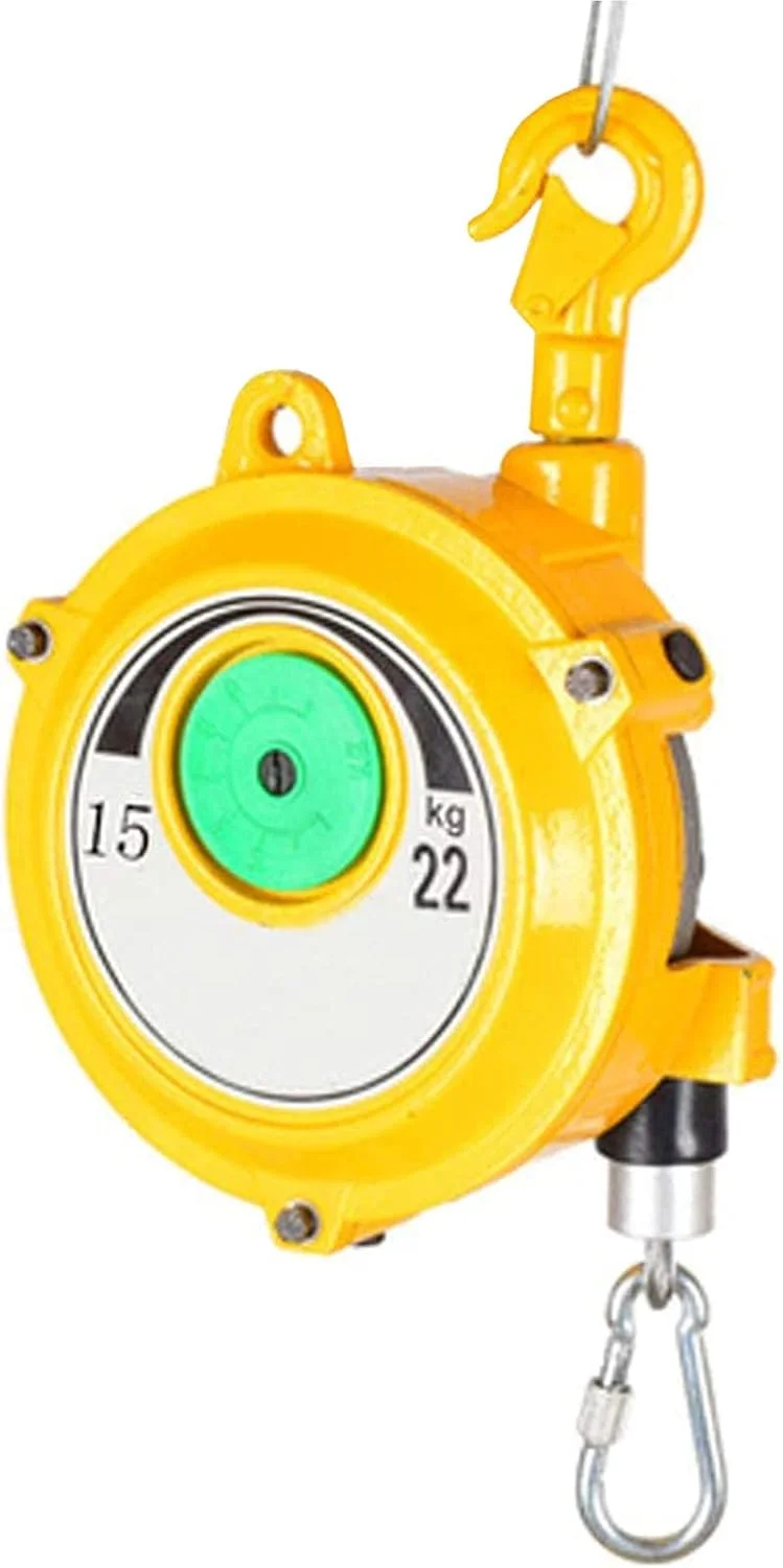 بالانسر فنری WQZZDStar، بالانسر ابزار فنری جمع شونده ارگونومیک، جمع کننده بالانسر با سیم بکسل 1.5 متری، تجهیزات نگهدارنده آویز (15 تا 22 کیلوگرم)