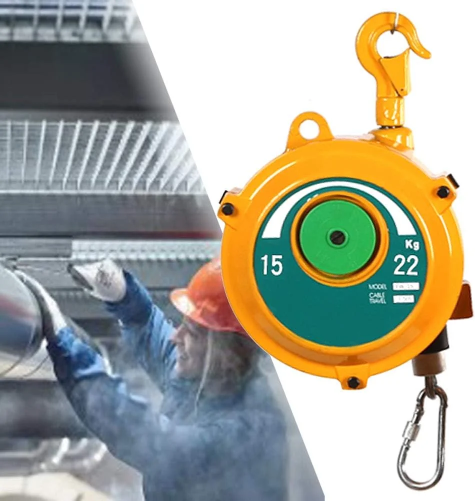 ابزار بالانسر فنری WQZZDStar، بالانسر فنری سنگین، نگهدارنده ابزار جمع شونده بالانسر فنری برای نگهدارنده ابزار کارخانه و کارگاه، بالانسر ابزار خود قفل شونده قابل تنظیم (15 تا 22 کیلوگرم)