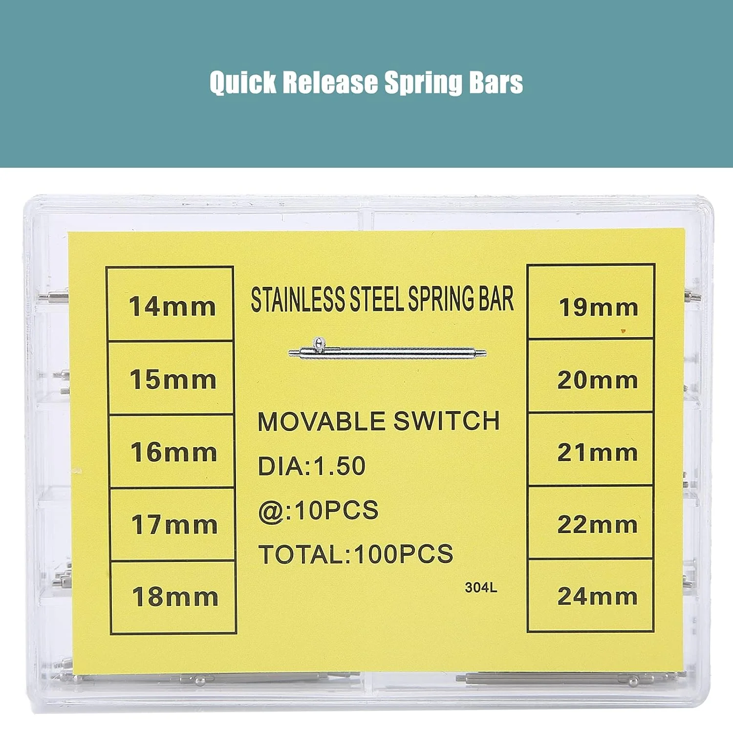 ابزار فنری BHDK، پین های فنری رها کننده میله های فنری اهرم رهاسازی سریع میله فنری رهاسازی سریع 1.5 میلی متر / 0.06 اینچ برای ساعت ابزار فنری BHDK، پین های فنری رها کننده میله های فنری اهرم رهاسازی سریع میله فنری رهاسازی سریع 1.5 میلی متر / 0.06 اینچ برای ساعت