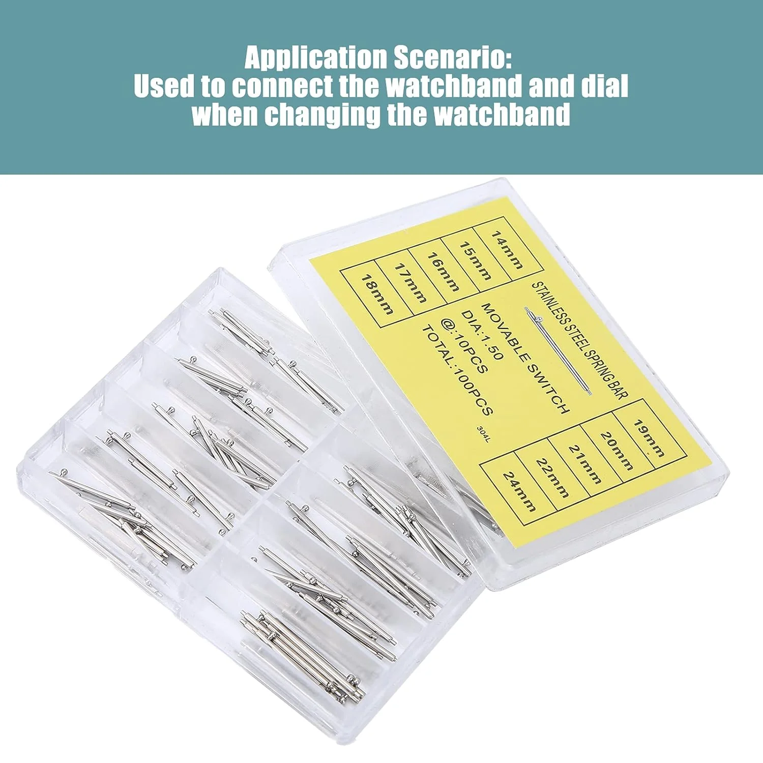 ابزار فنری BHDK، پین های فنری رها کننده میله های فنری اهرم رهاسازی سریع میله فنری رهاسازی سریع 1.5 میلی متر / 0.06 اینچ برای ساعت ابزار فنری BHDK، پین های فنری رها کننده میله های فنری اهرم رهاسازی سریع میله فنری رهاسازی سریع 1.5 میلی متر / 0.06 اینچ برای ساعت