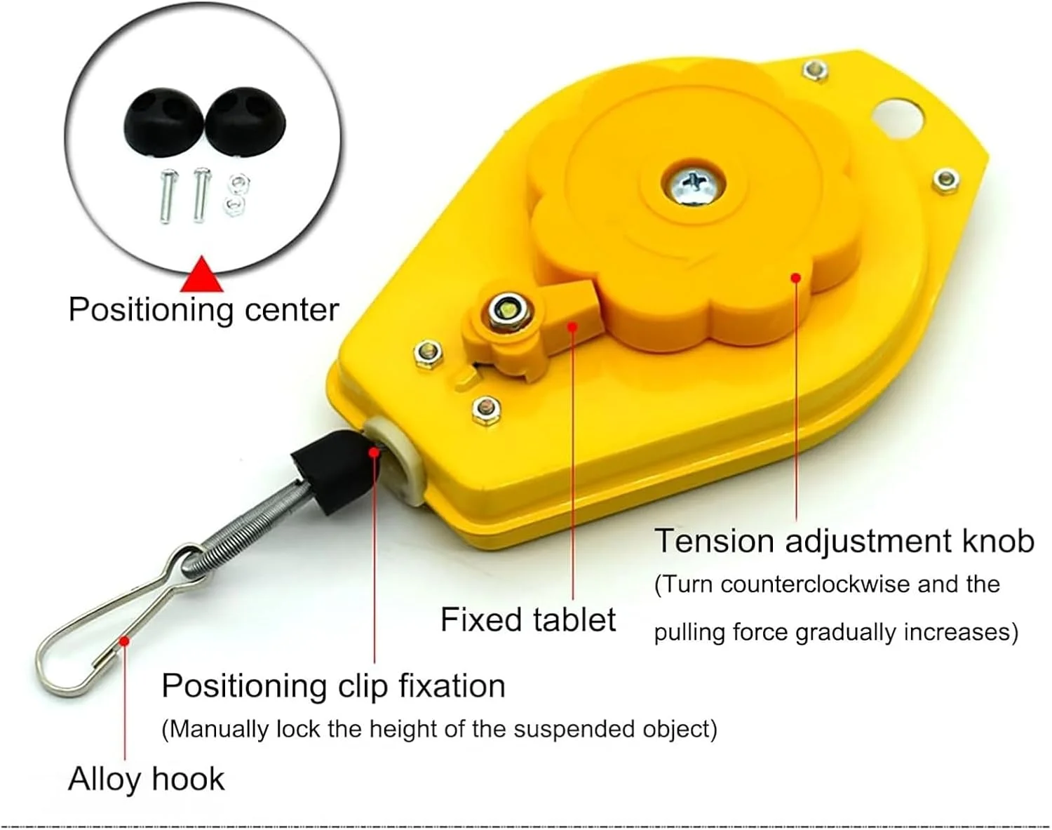 بالانسر ابزار فنری، نگهدارنده ابزار کابل جمع شونده، بالانسر فنری جمع شونده، نگهدارنده ابزار جمع شونده طول 1.35 متری بالانسر ابزار با قلاب و سیم بکسل، ابزار سنگین (0.6 2.0 کیلوگرم) بالانسر ابزار فنری، نگهدارنده ابزار کابل جمع شونده، بالانسر فنری جمع شونده، نگهدارنده ابزار جمع شونده طول 1.35 متری بالانسر ابزار با قلاب و سیم بکسل، ابزار سنگین (0.6 2.0 کیلوگرم)