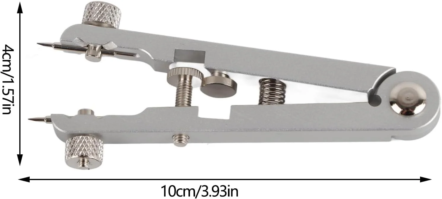 ست ابزار تعمیر فنر میله ای ساعت Walfront، ابزار تعویض زنجیر و تعمیر ساعت سازی با پین 6825 (نقره ای) ست ابزار تعمیر فنر میله ای ساعت Walfront، ابزار تعویض زنجیر و تعمیر ساعت سازی با پین 6825 (نقره ای)