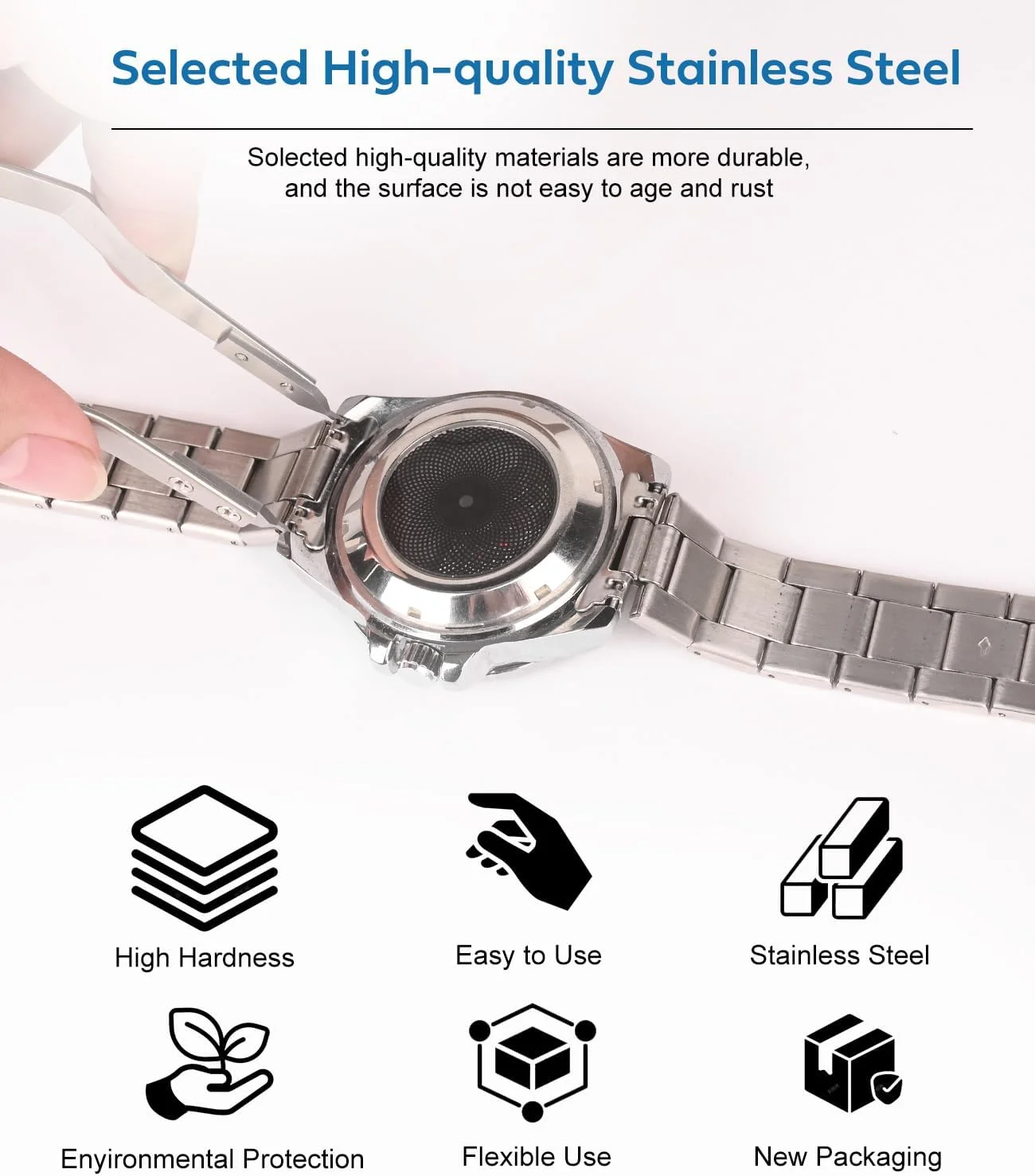 ابزار فنر میله ساعت، انبر فنر میله 7825 ابزار نصب و جداسازی پین بند ساعت (مشکی) ابزار فنر میله ساعت، انبر فنر میله 7825 ابزار نصب و جداسازی پین بند ساعت (مشکی)