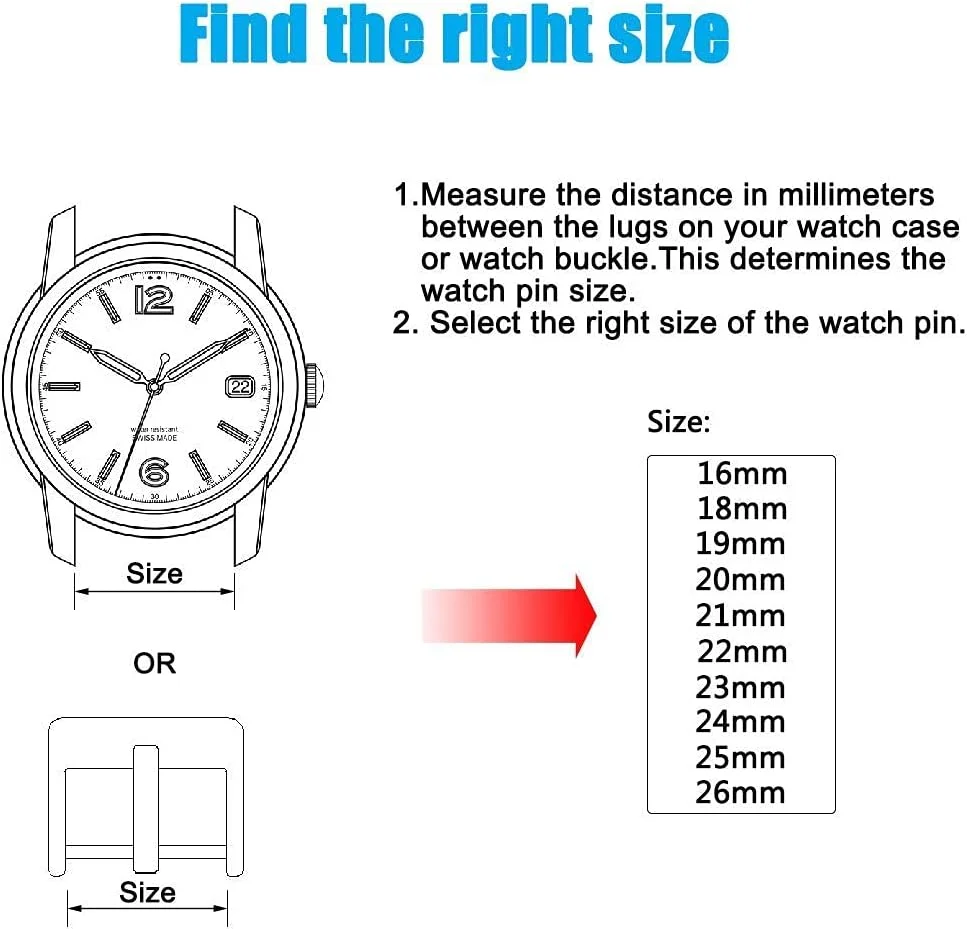 پین های ساعت Wellfit به همراه ابزار میله فنری، 4 عدد میله فنری سنگین 1.8 میلی متری، 4 عدد پین بند ساعت استیل ضد زنگ 1.5 میلی متری، یک عدد ابزار برداشتن میله فنری پین های ساعت Wellfit به همراه ابزار میله فنری، 4 عدد میله فنری سنگین 1.8 میلی متری، 4 عدد پین بند ساعت استیل ضد زنگ 1.5 میلی متری، یک عدد ابزار برداشتن میله فنری