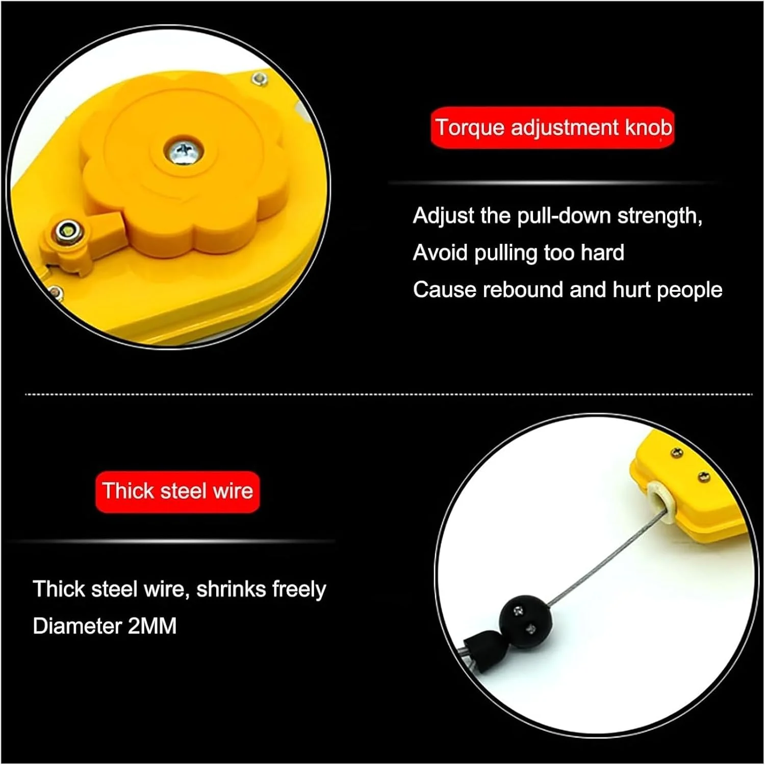 بالانسر ابزار فنری، نگهدارنده ابزار کابل جمع شونده، بالانسر فنری جمع شونده، نگهدارنده ابزار جمع شونده طول 1.35 متری بالانسر ابزار با قلاب و سیم بکسل، ابزار سنگین (0.6 2.0 کیلوگرم) بالانسر ابزار فنری، نگهدارنده ابزار کابل جمع شونده، بالانسر فنری جمع شونده، نگهدارنده ابزار جمع شونده طول 1.35 متری بالانسر ابزار با قلاب و سیم بکسل، ابزار سنگین (0.6 2.0 کیلوگرم)