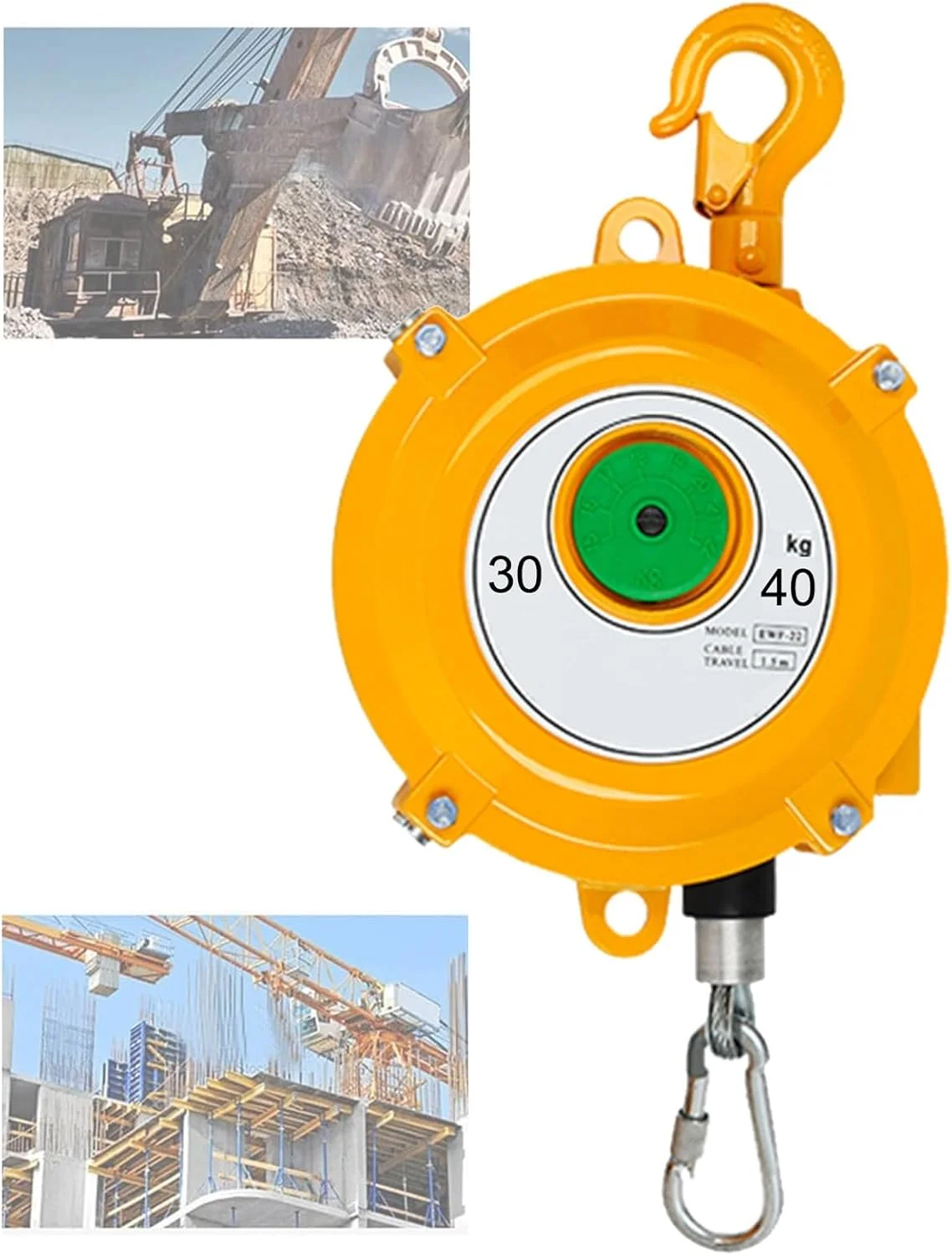 ابزار بالانسر فنری، ابزار تعلیق بالانسر فنری جمع شونده، ظرفیت باربری قوی، بالانسر بار چند منظوره، برای آویزان کردن، حمل و برداشتن ابزار (سایز: 30-40 کیلوگرم) ابزار بالانسر فنری، ابزار تعلیق بالانسر فنری جمع شونده، ظرفیت باربری قوی، بالانسر بار چند منظوره، برای آویزان کردن، حمل و برداشتن ابزار (سایز: 30-40 کیلوگرم)