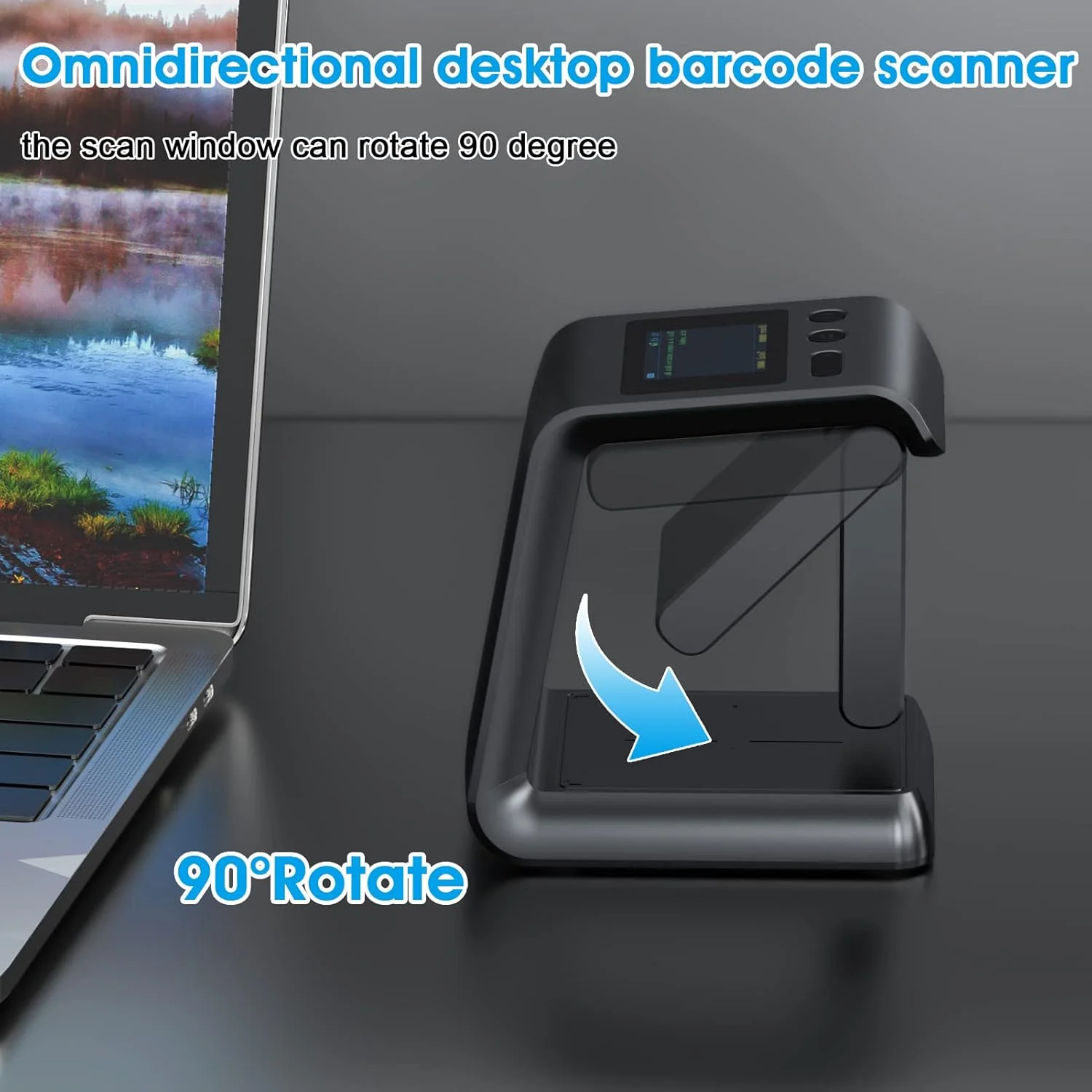 اسکنر بارکد رومیزی بی سیم Alacrity 2D 1D QR، صفحه نمایش LCD، بلوتوث 2.4 گیگاهرتز بی سیم USB سیمی 3 در 1، بارکد خوان هندزفری، 5500 اسکنر بارکد رومیزی بی سیم Alacrity 2D 1D QR، صفحه نمایش LCD، بلوتوث 2.4 گیگاهرتز بی سیم USB سیمی 3 در 1، بارکد خوان هندزفری، 5500