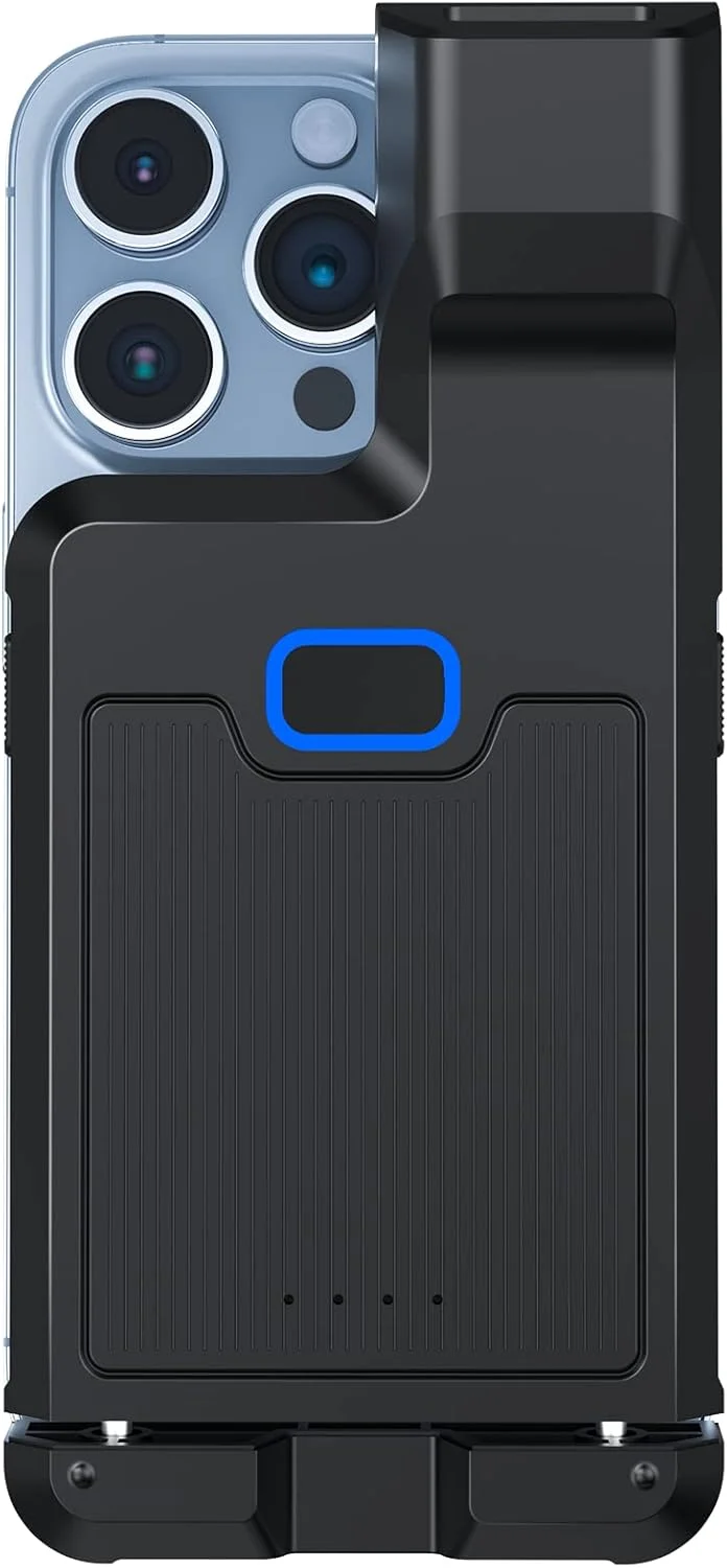 اسکنر بارکد خوان بلوتوثی اندروید Alacrity، اسکنر بارکد بی سیم با گیره پشتی قابل تنظیم، دارای باتری قابل شارژ 3000 میلی آمپر سازگار با اندروید، iOS، iPad، iPhone