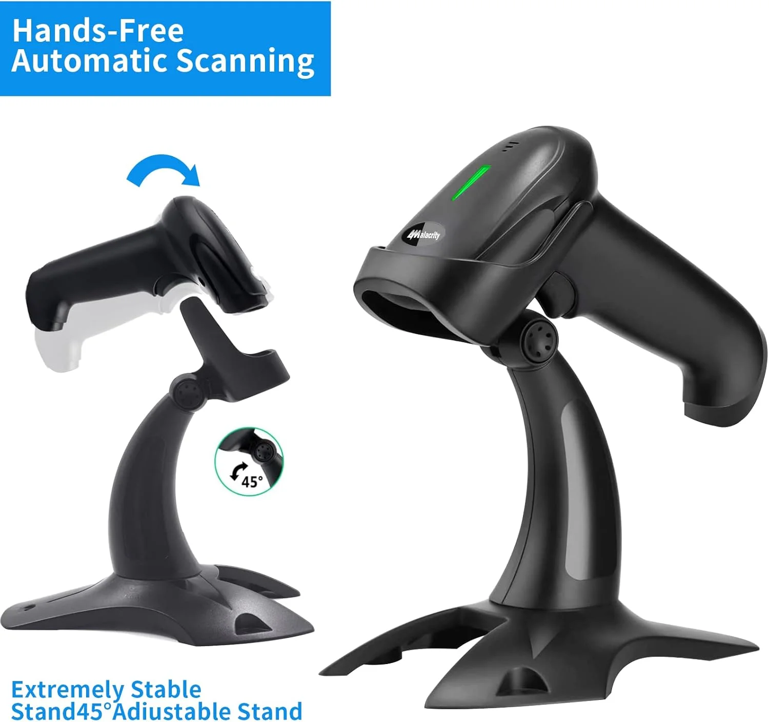 اسکنر بارکد بلوتوثی USB Alacrity با پایه، اسکنر بارکد هندزفری بی سیم همه کاره 3 در 1 قابل شارژ بی سیم، اسکنر بارکد 1D دستی USB، اسکنر موجودی بی سیم اسکنر بارکد بلوتوثی USB Alacrity با پایه، اسکنر بارکد هندزفری بی سیم همه کاره 3 در 1 قابل شارژ بی سیم، اسکنر بارکد 1D دستی USB، اسکنر موجودی بی سیم