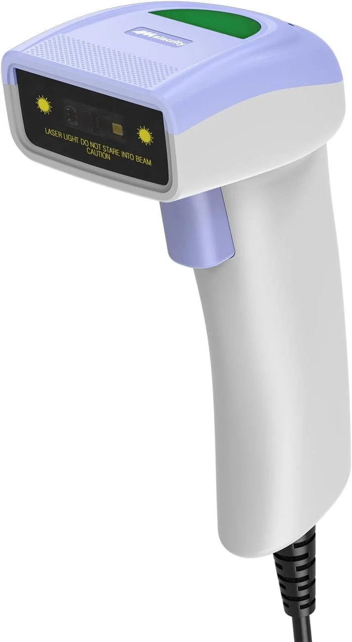 اسکنر بارکد دوبعدی و یک‌بعدی USB Alacrity، بارکدخوان سیمی دستی QR Datamatrix PDF417، اسکن کدها از صفحه نمایش برای انبار، فروشگاه، سوپرمارکت، آبی