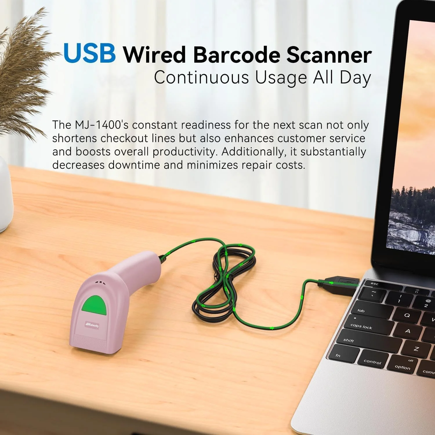 اسکنر بارکد دوبعدی و یکبعدی USB Alacrity، بارکدخوان سیمی دستی QR Datamatrix PDF417، اسکن کدها از صفحه نمایش برای انبار، فروشگاه، سوپرمارکت، آبی اسکنر بارکد دوبعدی و یکبعدی USB Alacrity، بارکدخوان سیمی دستی QR Datamatrix PDF417، اسکن کدها از صفحه نمایش برای انبار، فروشگاه، سوپرمارکت، آبی
