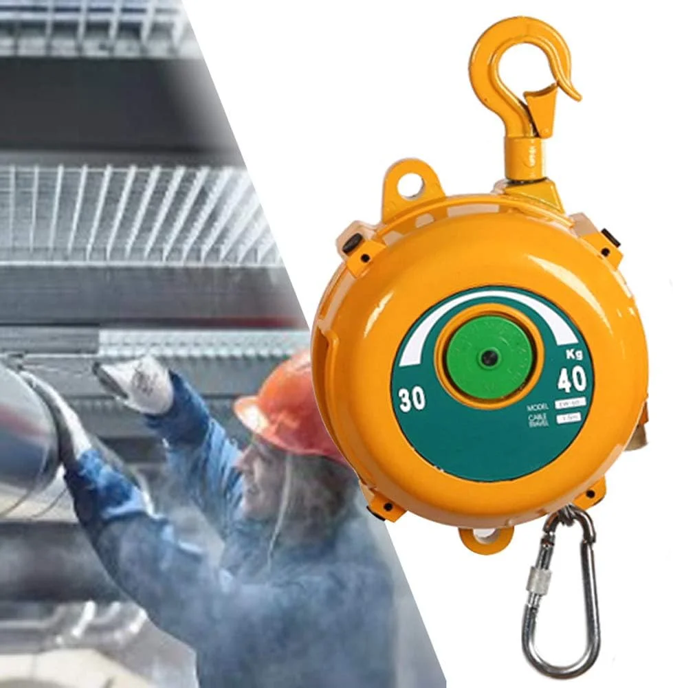 بالانسر فنری سنگین، نگهدارنده ابزار جمع شونده فنری برای کارخانه و کارگاه، بالانسر ابزار خود قفل شونده قابل تنظیم، دارای گواهینامه CE بالانسر فنری سنگین، نگهدارنده ابزار جمع شونده فنری برای کارخانه و کارگاه، بالانسر ابزار خود قفل شونده قابل تنظیم، دارای گواهینامه CE