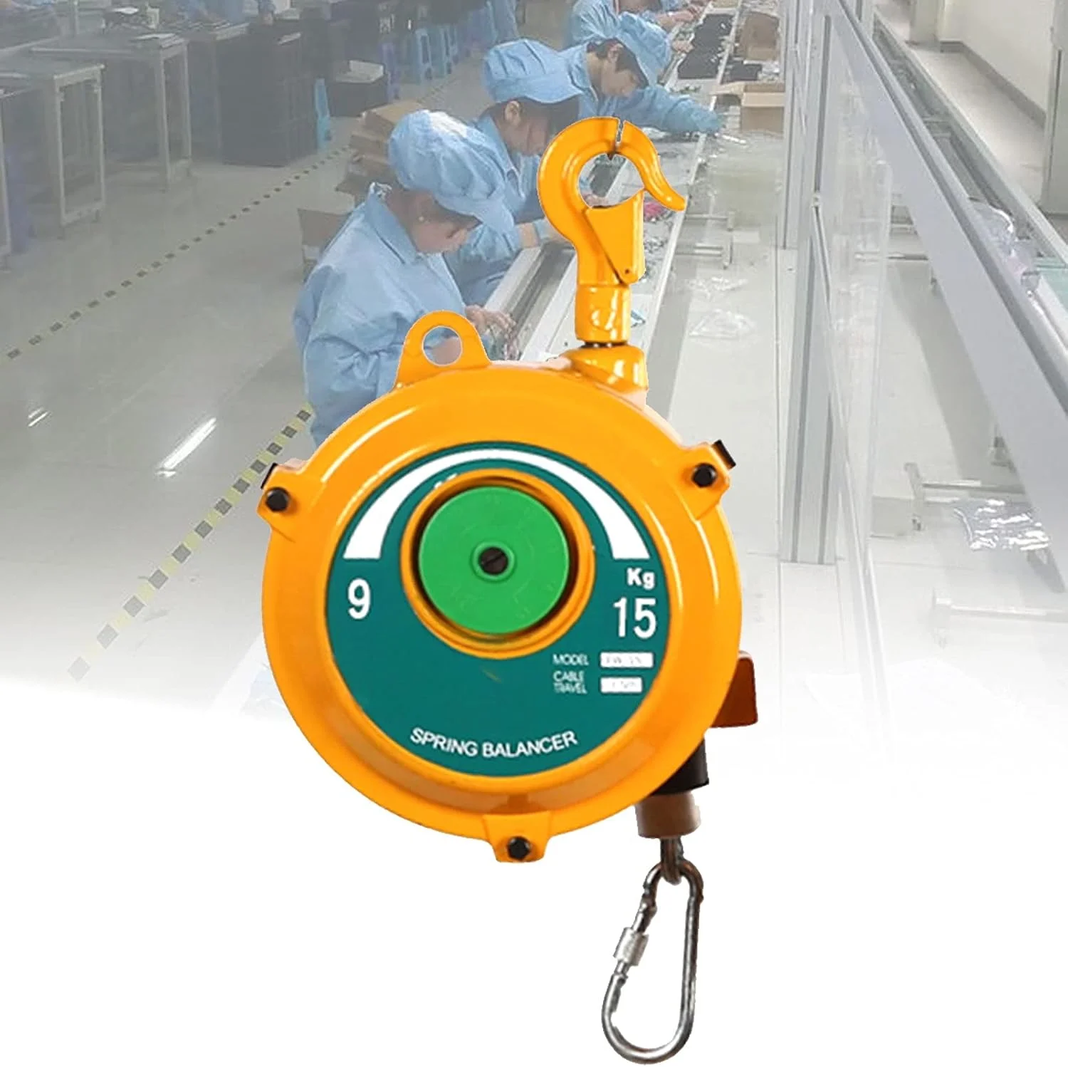 نگهدارنده ابزار فنری آویز جمع شونده قابل تنظیم، نگهدارنده ابزار فنری با عملکرد خود قفل شونده برای کارخانه و کارگاه، کاهش خستگی پرسنل (سایز: 9-15 کیلوگرم) نگهدارنده ابزار فنری آویز جمع شونده قابل تنظیم، نگهدارنده ابزار فنری با عملکرد خود قفل شونده برای کارخانه و کارگاه، کاهش خستگی پرسنل (سایز: 9-15 کیلوگرم)