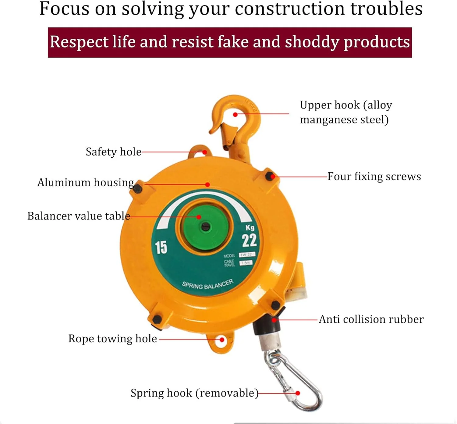 نگهدارنده ابزار فنری آویز جمع شونده قابل تنظیم، نگهدارنده ابزار فنری با عملکرد خود قفل شونده برای کارخانه و کارگاه، کاهش خستگی پرسنل (سایز: 9-15 کیلوگرم) نگهدارنده ابزار فنری آویز جمع شونده قابل تنظیم، نگهدارنده ابزار فنری با عملکرد خود قفل شونده برای کارخانه و کارگاه، کاهش خستگی پرسنل (سایز: 9-15 کیلوگرم)
