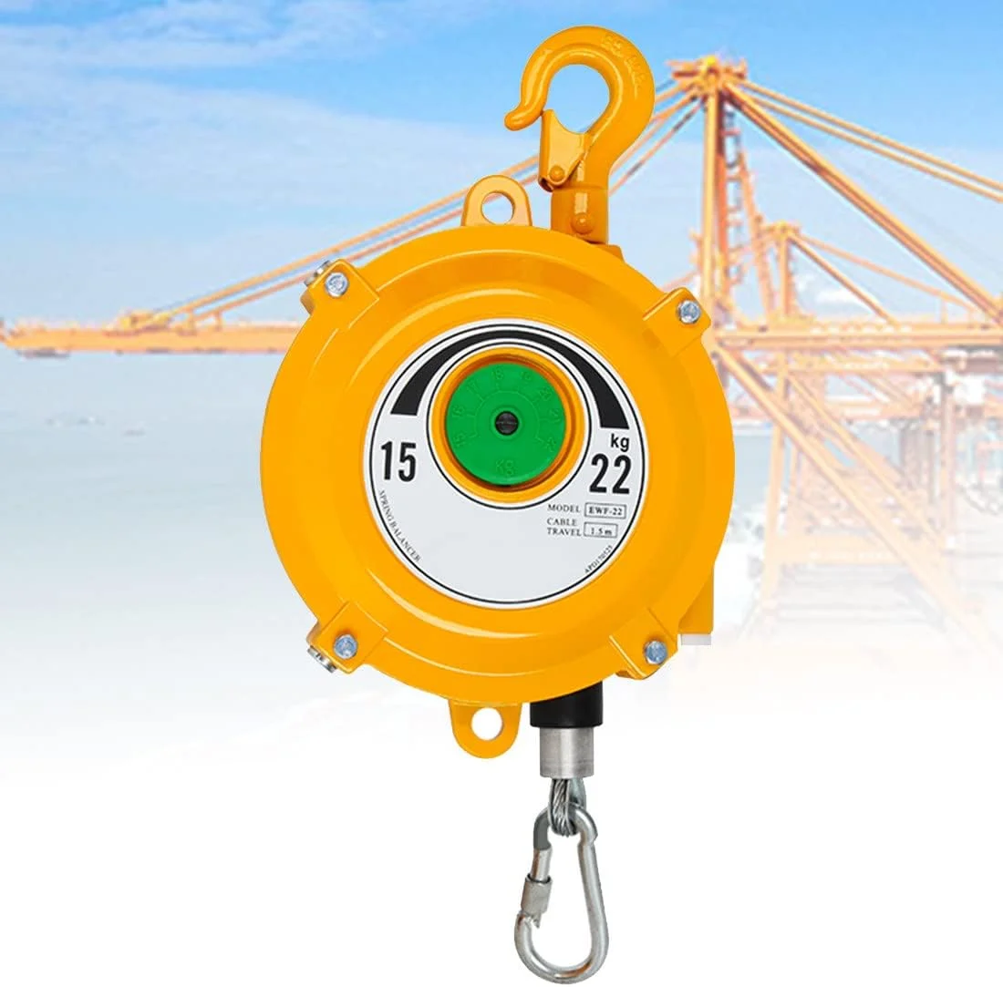 متعادل کننده فنری جمع شونده، متعادل کننده فنری قابل تنظیم، ابزار جمع کننده کششی آویز، فنر بالاول، متعادل کننده فنری با قلاب و سیم بکسل 1.5 متری برای آویزان کردن اجسام سنگین، 15-22 کیلوگرم (22 کیلوگرم) متعادل کننده فنری جمع شونده، متعادل کننده فنری قابل تنظیم، ابزار جمع کننده کششی آویز، فنر بالاول، متعادل کننده فنری با قلاب و سیم بکسل 1.5 متری برای آویزان کردن اجسام سنگین، 15-22 کیلوگرم (22 کیلوگرم)