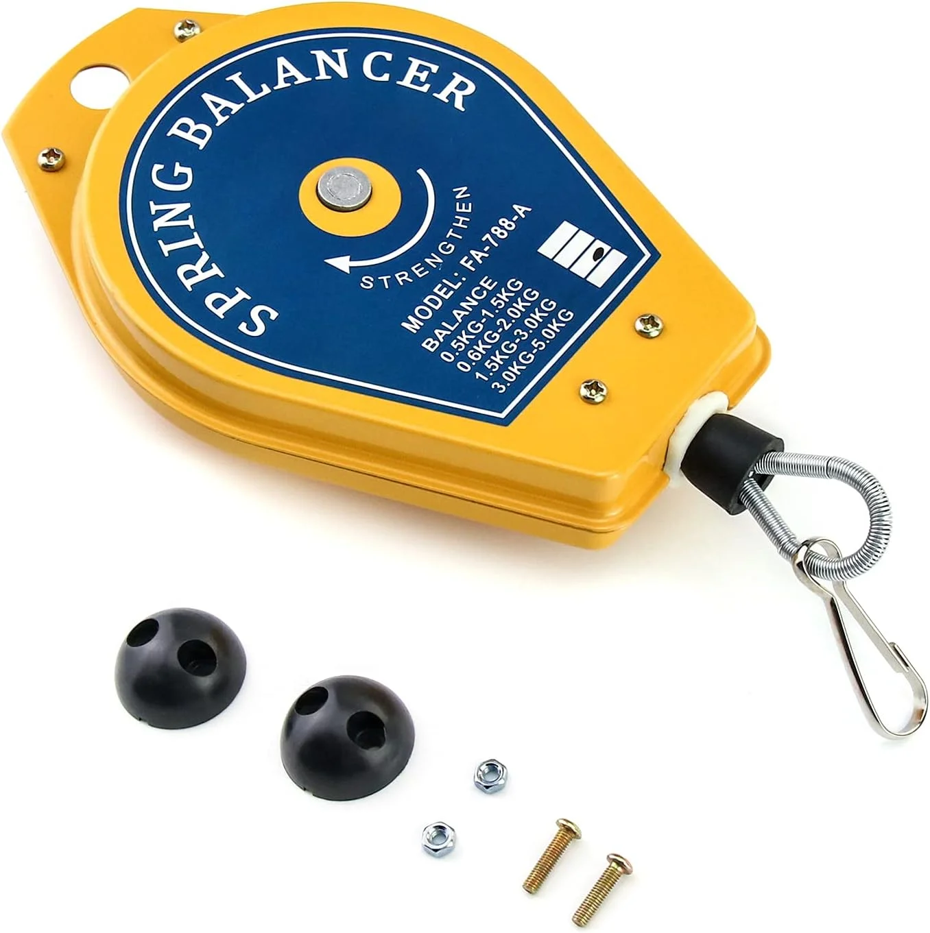 QWORK® بالانسر فنری، نگهدارنده ابزار آویز جمع شونده 1.5-3 کیلوگرمی برای خط مونتاژ