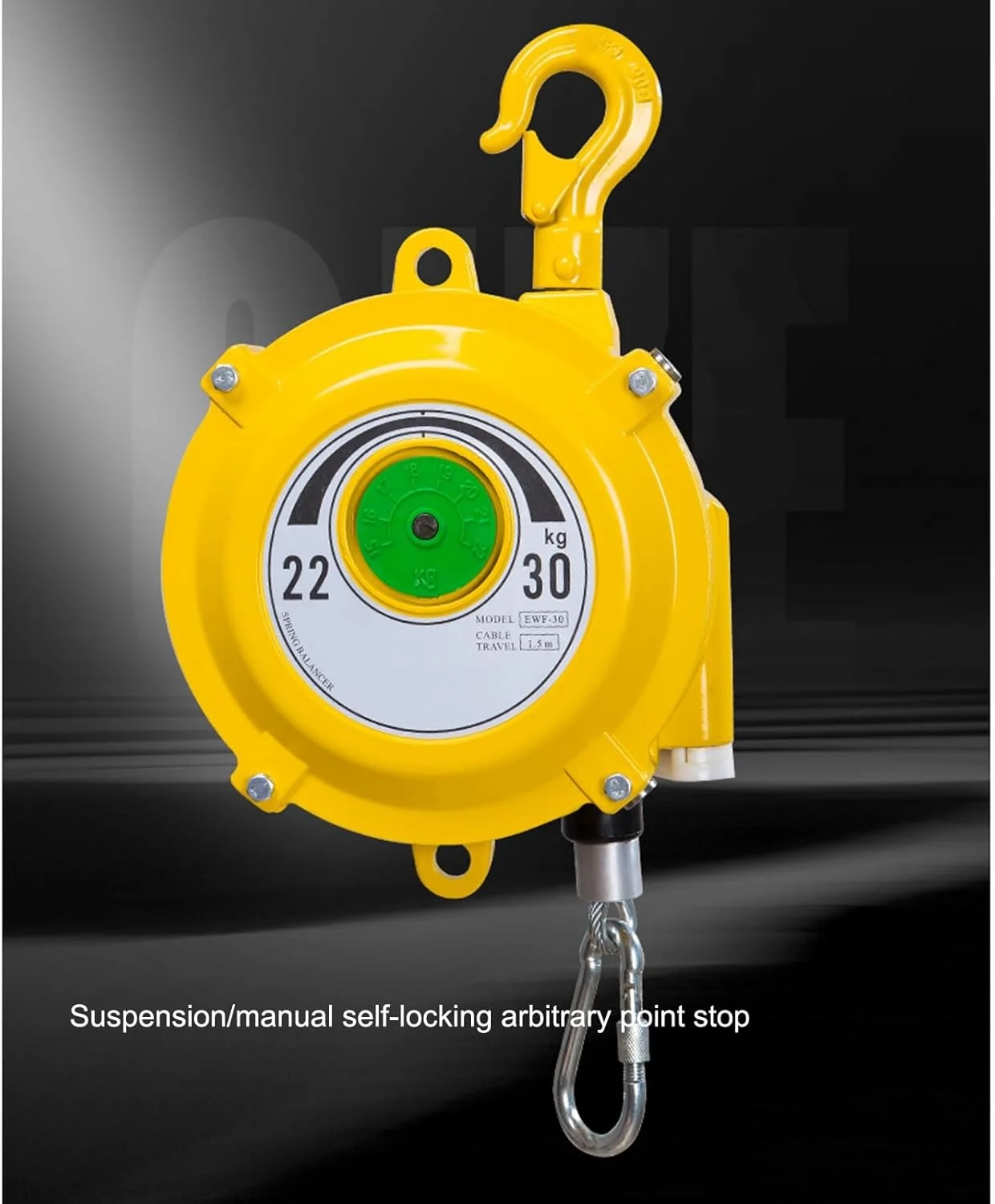 بالانسر فنری، بالانسر فنری آویز جوشکاری، ظرفیت باربری قوی، برای حذف خط مونتاژ، بالانسر ابزار سنگین با عملکرد خود قفل شونده (سایز: 50-60 کیلوگرم)