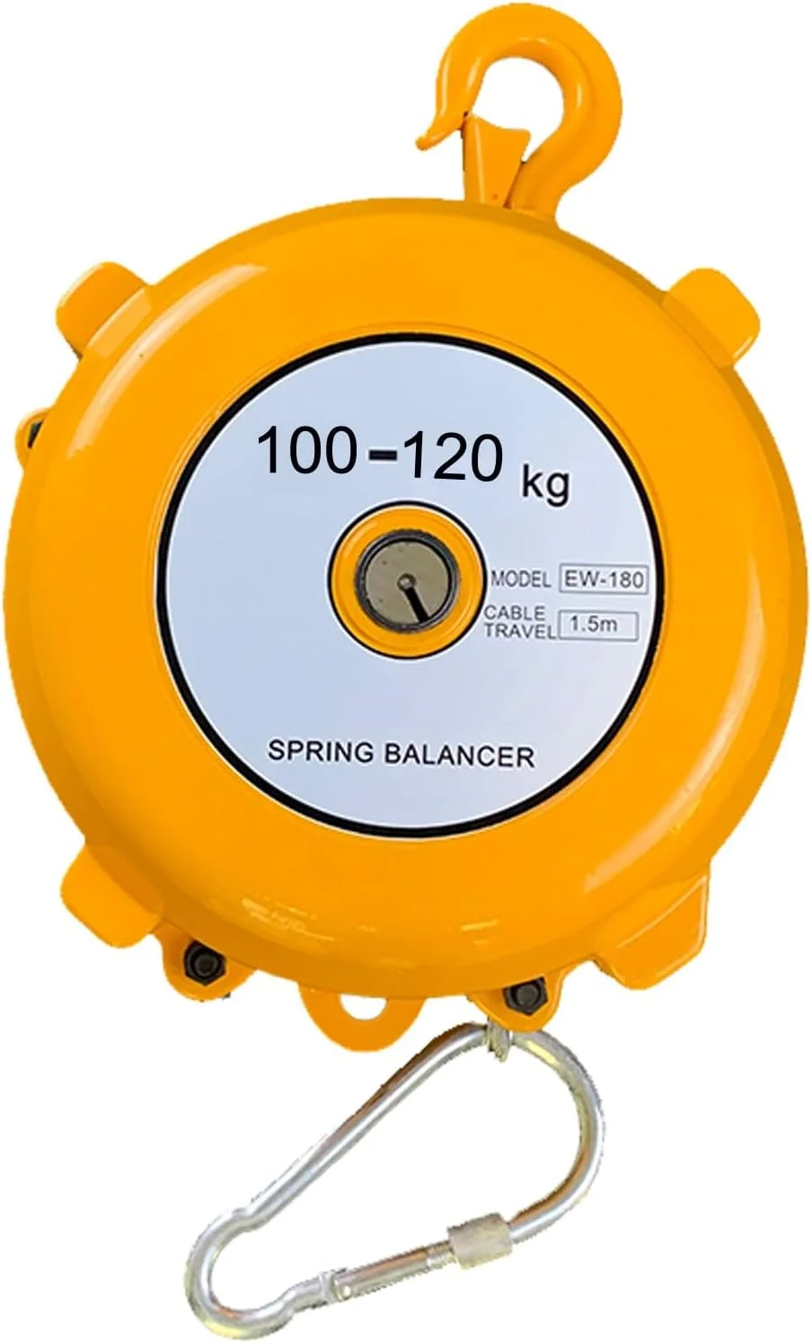 بالانسر فنری، نگهدارنده بالانسر ابزار، ظرفیت باربری قوی، بالانسر فنری با عملکرد خود قفل شونده، برای ماشین آلات ساختمانی کارگاه کارخانه (سایز: 100-120 کیلوگرم)