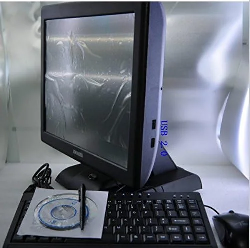 سیستم POS 15 اینچی با پیکربندی بالا، دستگاه POS همه در یک، D525، هارد دیسک 250 گیگابایتی DDR3 2G، صفحه لمسی، سیستم POS کامپیوتر Leunlee همراه با ماوس و کیبورد