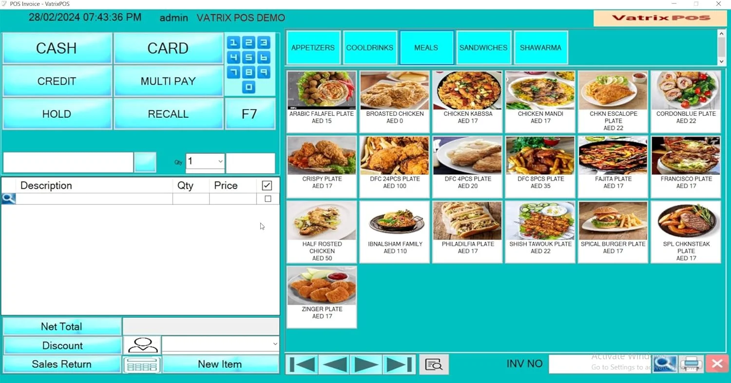 سیستم POS رستورانی POSBOLT، Core i3-4030U، رم 4 گیگابایتی، SSD 128 گیگابایتی، نمایشگر 15 اینچی، همراه با چاپگر حرارتی و کشوی پول و نرم افزار رستوران با نصب و آموزش