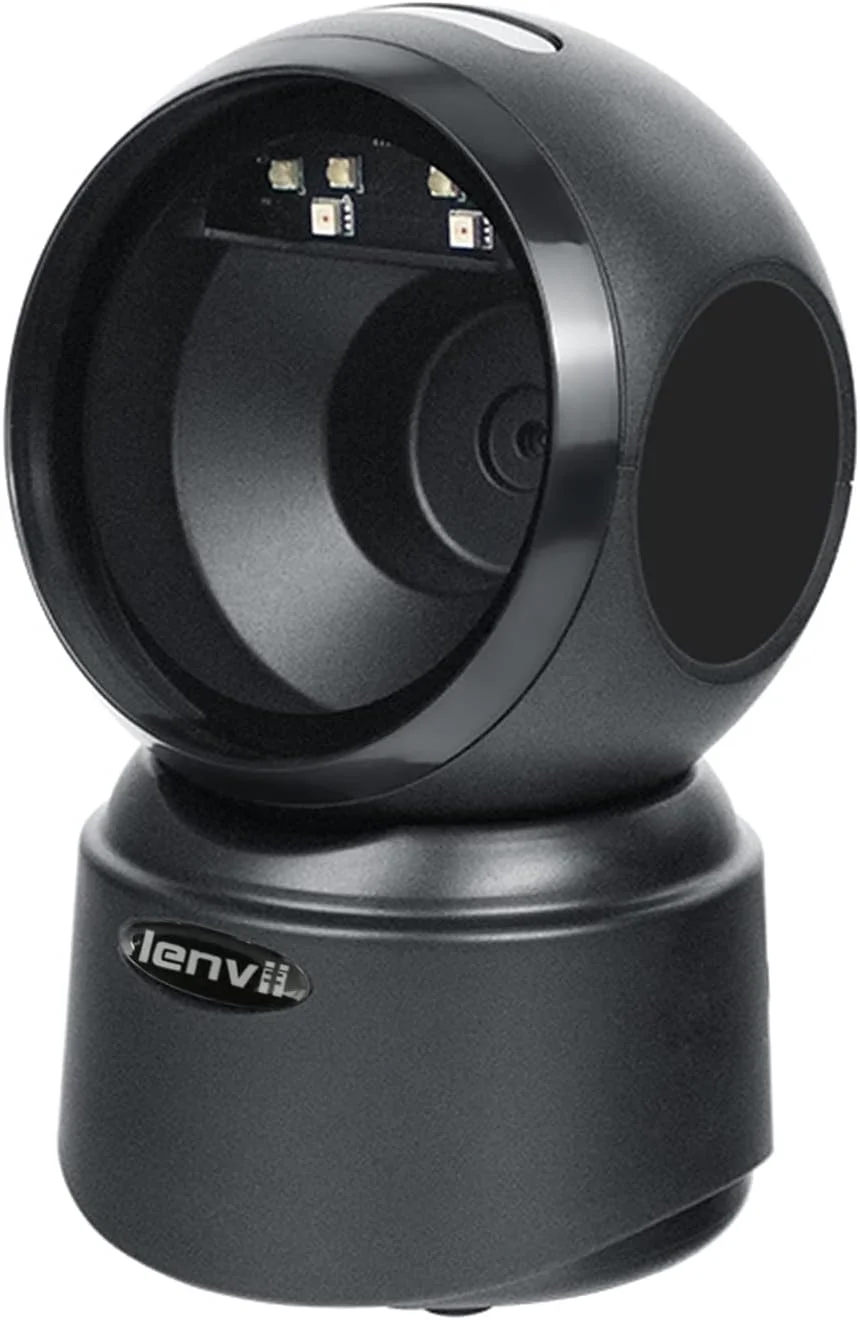 اسکنر بارکد دوبعدی رومیزی LENVII D7800، اسکنر کد QR بدون نیاز به دست با بارکد خوان اتوماتیک