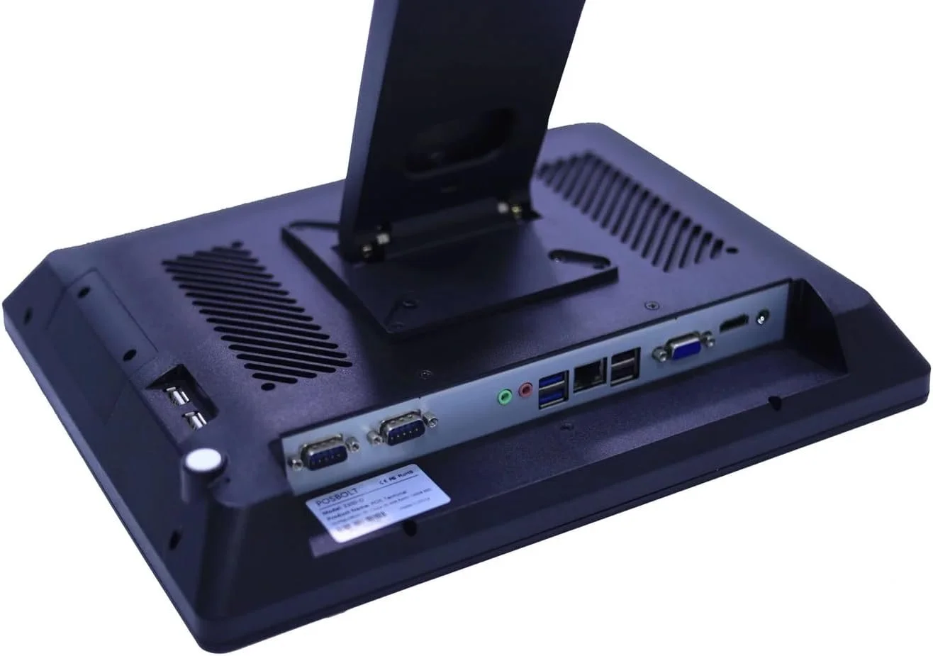 مجموعه سیستم POS خرده فروشی POSBOLT با نرم افزار (Core i5، 4 گیگابایت رم، 128 گیگابایت SSD، صفحه نمایش لمسی 15 اینچی)