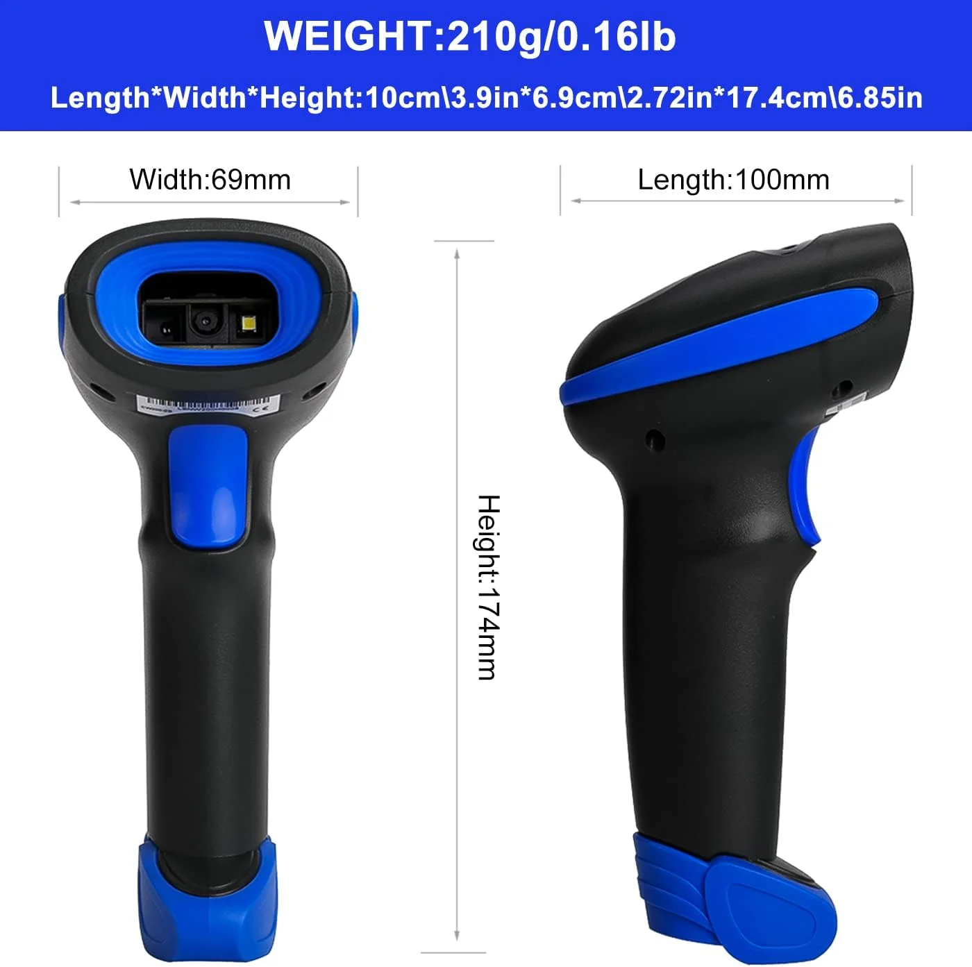 بارکد خوان دو بعدی بی سیم LENVII CW200 2 در 1، بارکد خوان دستی، اسکنر کد QR، اسکنر بارکد USB برای استفاده در فروشگاه، سوپرمارکت، انبار بارکد خوان دو بعدی بی سیم LENVII CW200 2 در 1، بارکد خوان دستی، اسکنر کد QR، اسکنر بارکد USB برای استفاده در فروشگاه، سوپرمارکت، انبار