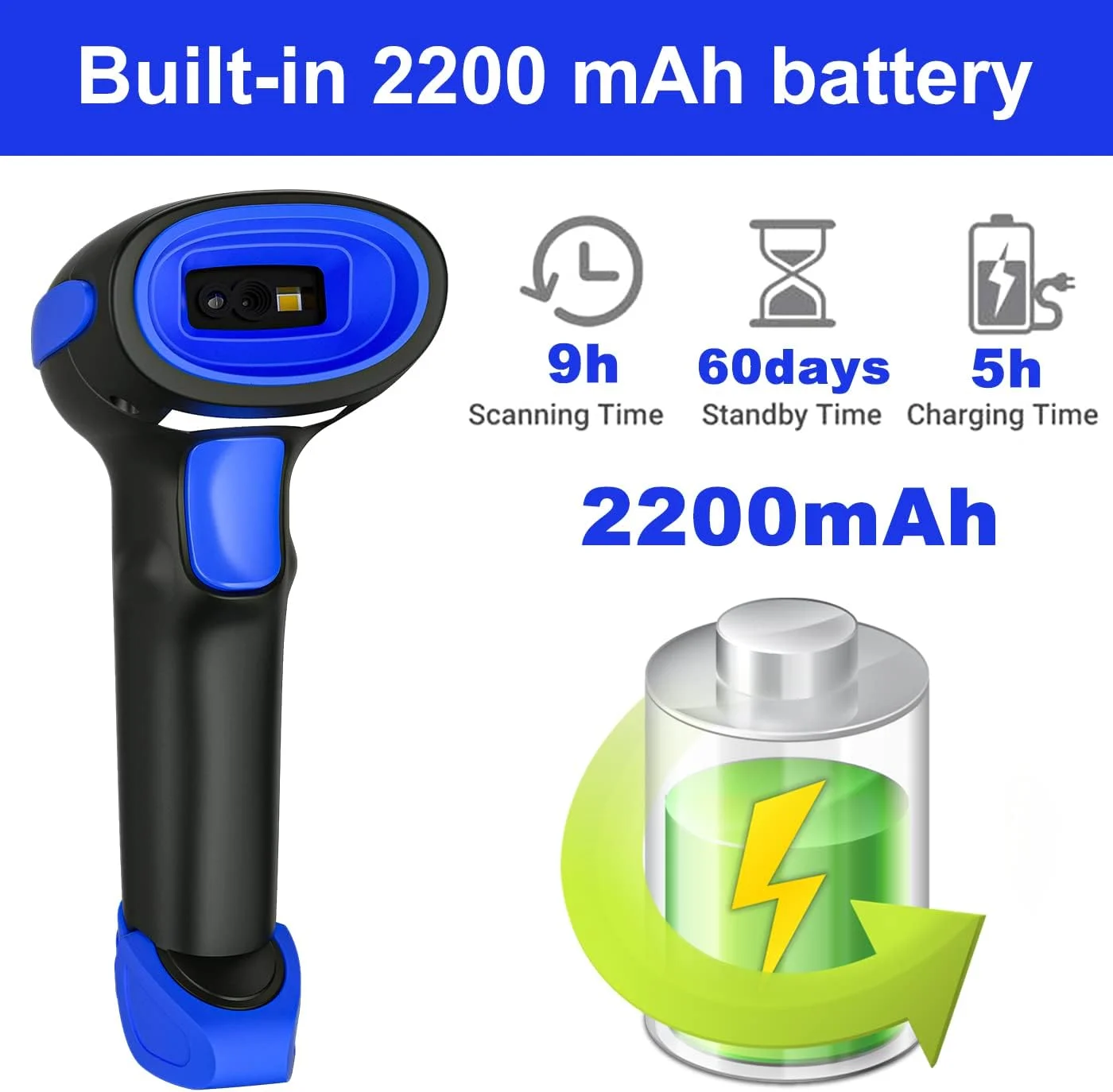 بارکد خوان دو بعدی بی سیم LENVII CW200 2 در 1، بارکد خوان دستی، اسکنر کد QR، اسکنر بارکد USB برای استفاده در فروشگاه، سوپرمارکت، انبار بارکد خوان دو بعدی بی سیم LENVII CW200 2 در 1، بارکد خوان دستی، اسکنر کد QR، اسکنر بارکد USB برای استفاده در فروشگاه، سوپرمارکت، انبار