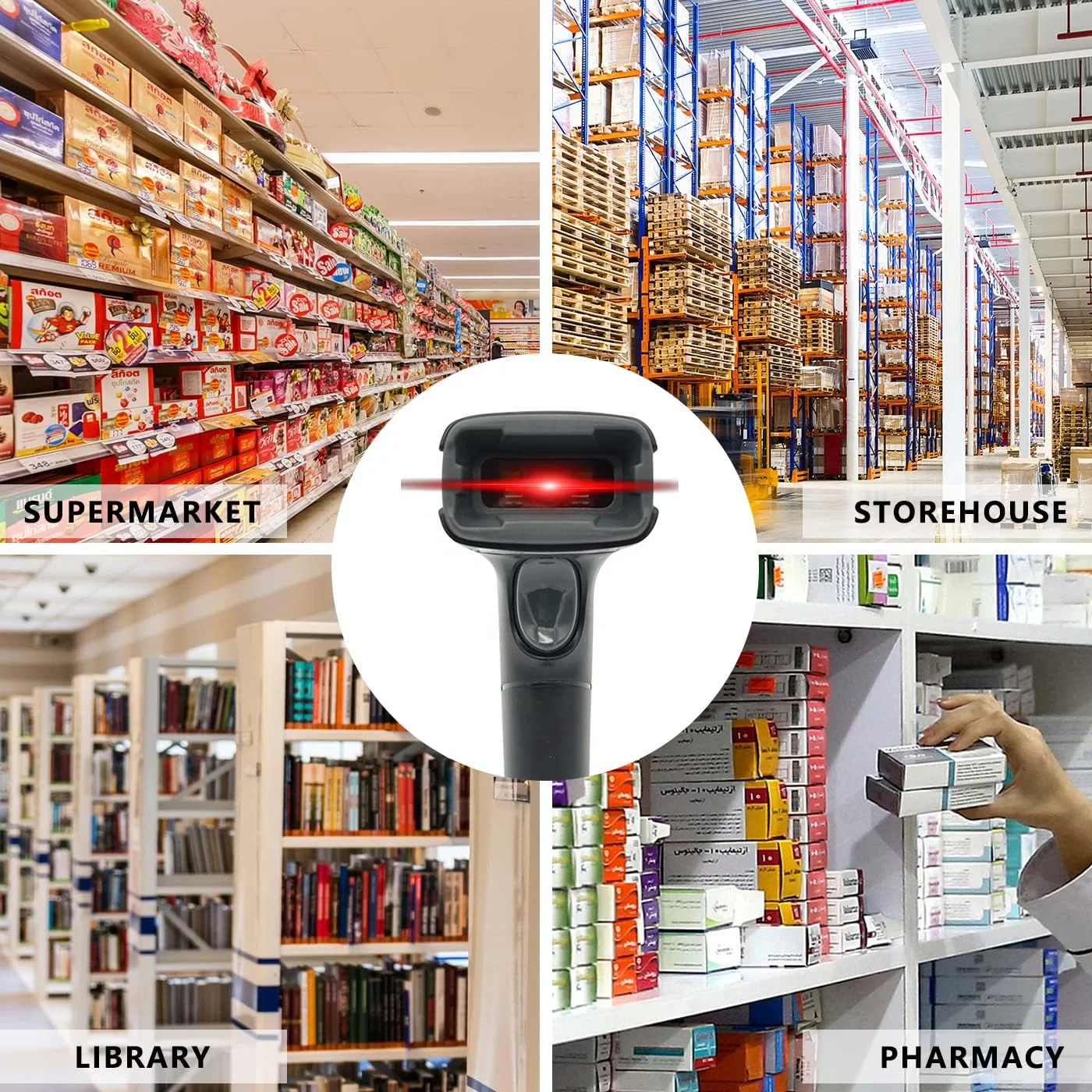 اسکنر بارکد سیمی دو بعدی LENVII F510، اسکنر کد QR دستی، بارکد USB اسکنر بارکد سیمی دو بعدی LENVII F510، اسکنر کد QR دستی، بارکد USB