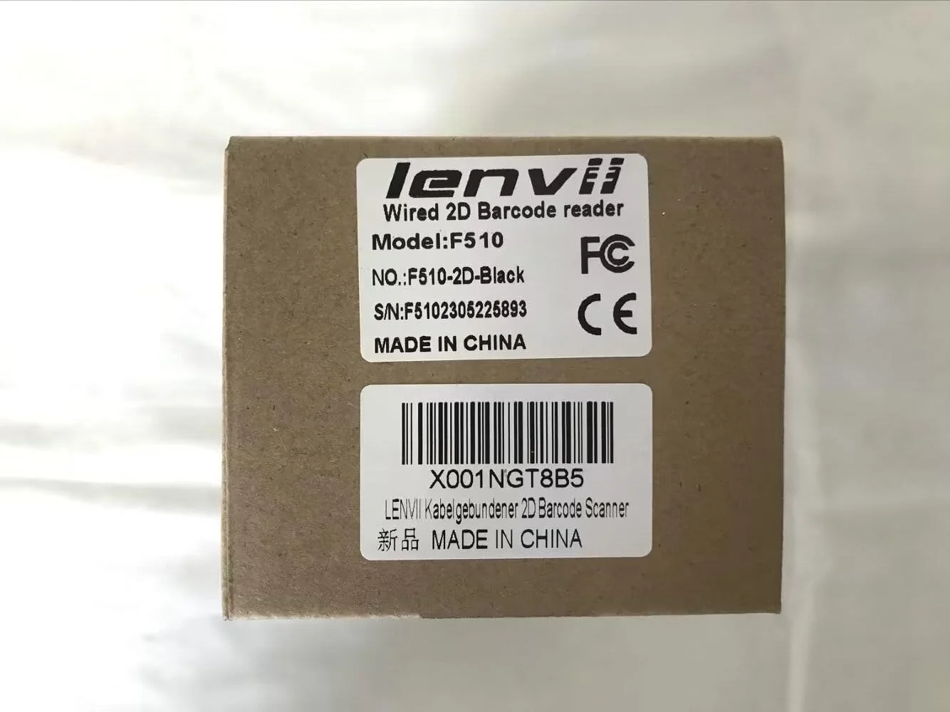 اسکنر بارکد سیمی دو بعدی LENVII F510، اسکنر کد QR دستی، بارکد USB اسکنر بارکد سیمی دو بعدی LENVII F510، اسکنر کد QR دستی، بارکد USB
