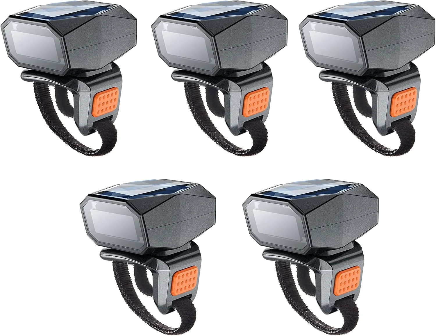 اسکنر بارکد حلقه ای بلوتوثی دو بعدی Eyoyo، اسکنر بی سیم انگشتی مچی پوشیدنی، عملکرد دست چپ/راست، بارکد خوان 1D QR PDF417 Data Matrix برای آیفون، اندروید، ویندوز، مک او اس