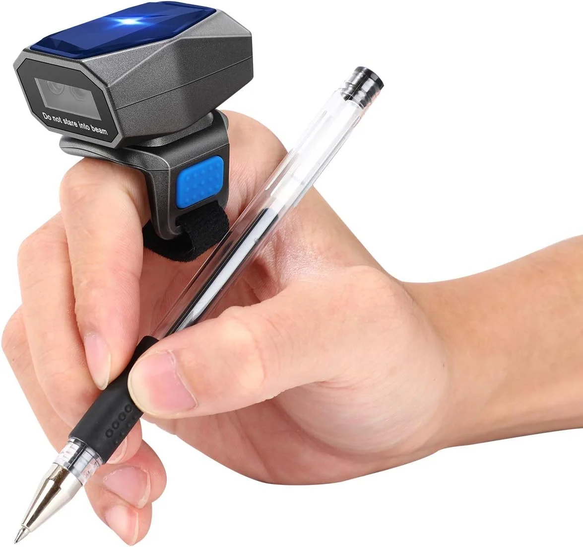 اسکنر بارکد حلقه ای دو بعدی ارتقا یافته Eyoyo، اسکنر بارکد کوچک پوشیدنی بلوتوث، USB سیمی و بی سیم 2.4G و بلوتوث، بارکد خوان تصویر QR دو بعدی 1D ماتریس داده PDF417 برای آیفون، اندروید، تبلت، رایانه شخصی