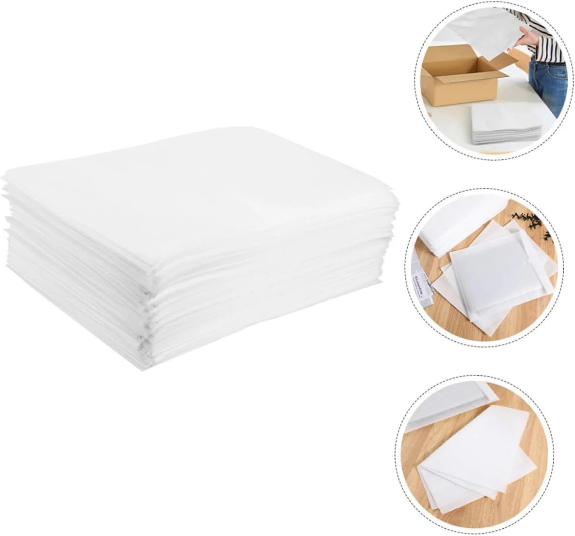 بسته 100 عددی کیسه های بسته بندی حبابدار BCOATH - فوم EPE برای بسته بندی و محافظت از ظروف، لیوان ها و اشیاء شکستنی - سفید بسته 100 عددی کیسه های بسته بندی حبابدار BCOATH - فوم EPE برای بسته بندی و محافظت از ظروف، لیوان ها و اشیاء شکستنی - سفید