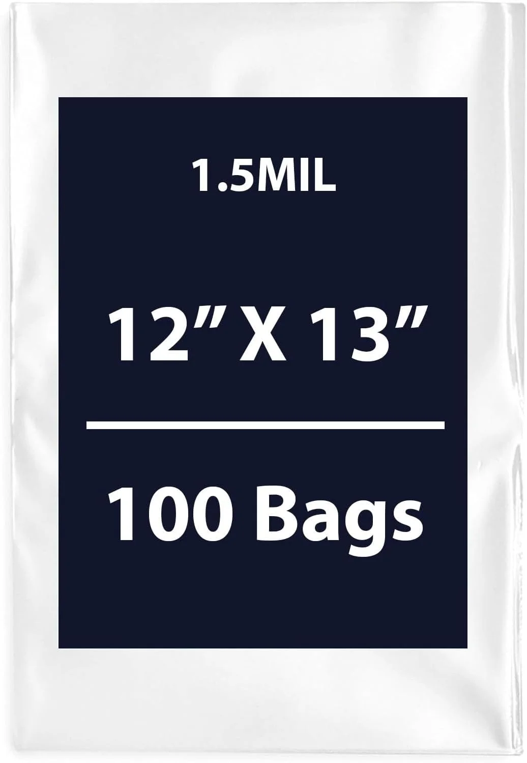 کیسه های پلی اتیلن شفاف تخت عمران با ابعاد مختلف - 12"x13" و (100 عدد) 1.5 میل تخت با سر باز برای بسته بندی پلاستیکی | کیسه های پلاستیکی انعطاف پذیر و بادوام | پلی اتیلن با چگالی کم (LDPE) کیسه های پلی اتیلن شفاف تخت عمران با ابعاد مختلف - 12"x13" و (100 عدد) 1.5 میل تخت با سر باز برای بسته بندی پلاستیکی | کیسه های پلاستیکی انعطاف پذیر و بادوام | پلی اتیلن با چگالی کم (LDPE)